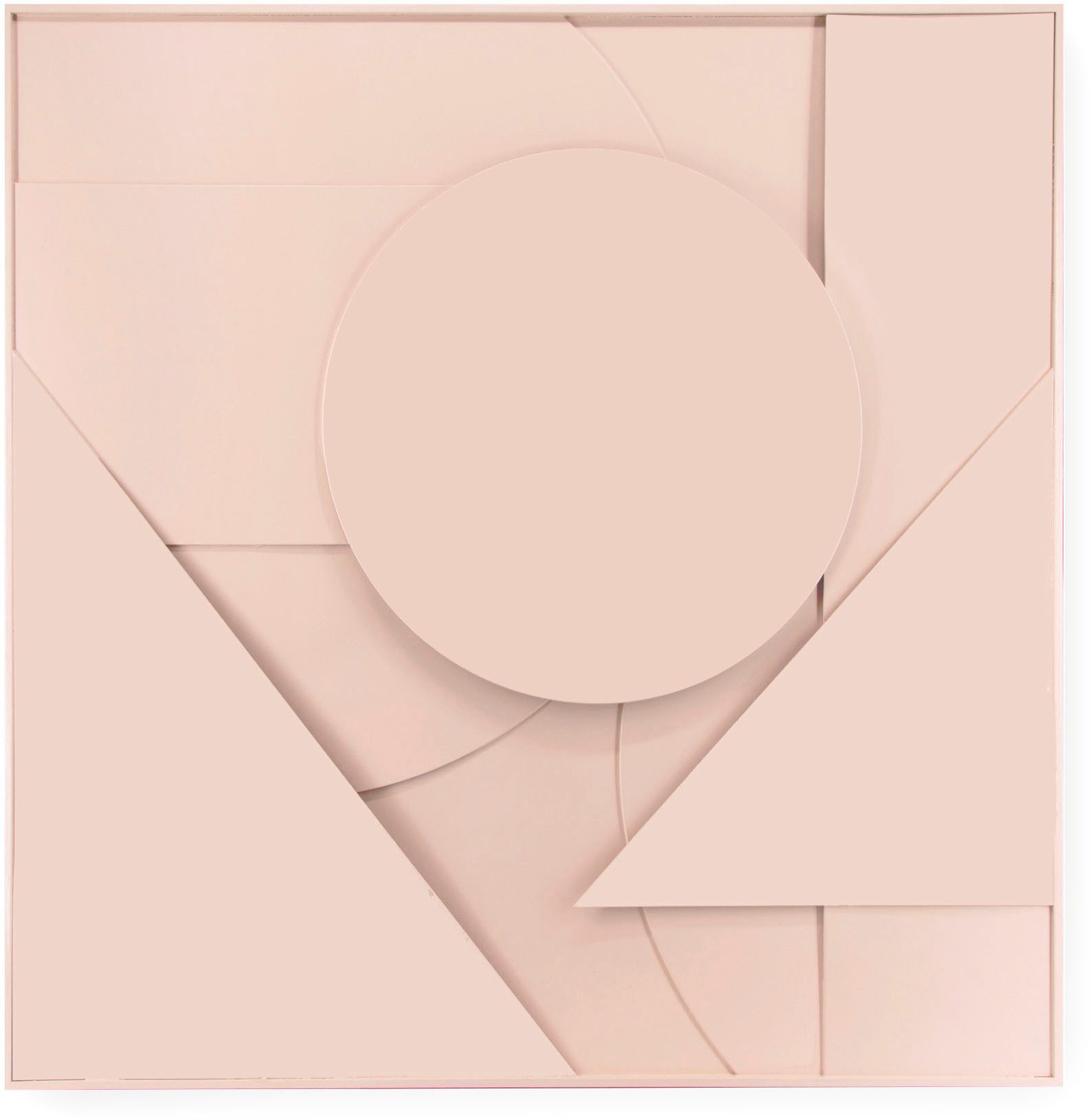 Art for the home Bild mit Rahmen Abstract 3D, (1 St), Wanddeko Ornament Beige 80x80cm