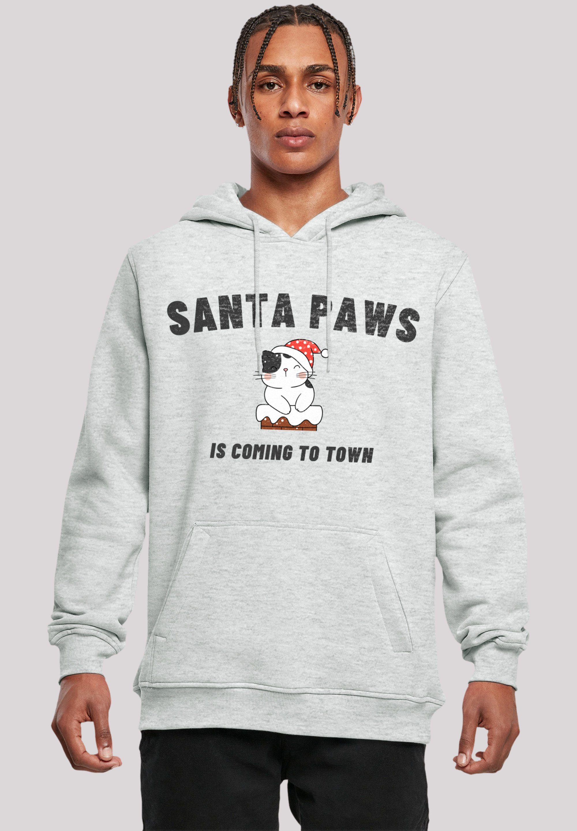 Paws Christmas Regular bestellen Premium Rock- Musik, Nummer größer Qualität, Kapuzenpullover Cat F4NT4STIC Für Band, Santa Fit eine