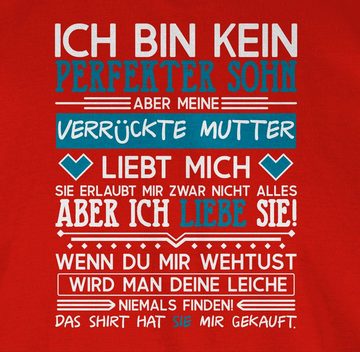 Shirtracer T-Shirt Ich bin kein perfekter Sohn - weiß Herren & Männer Geschenke