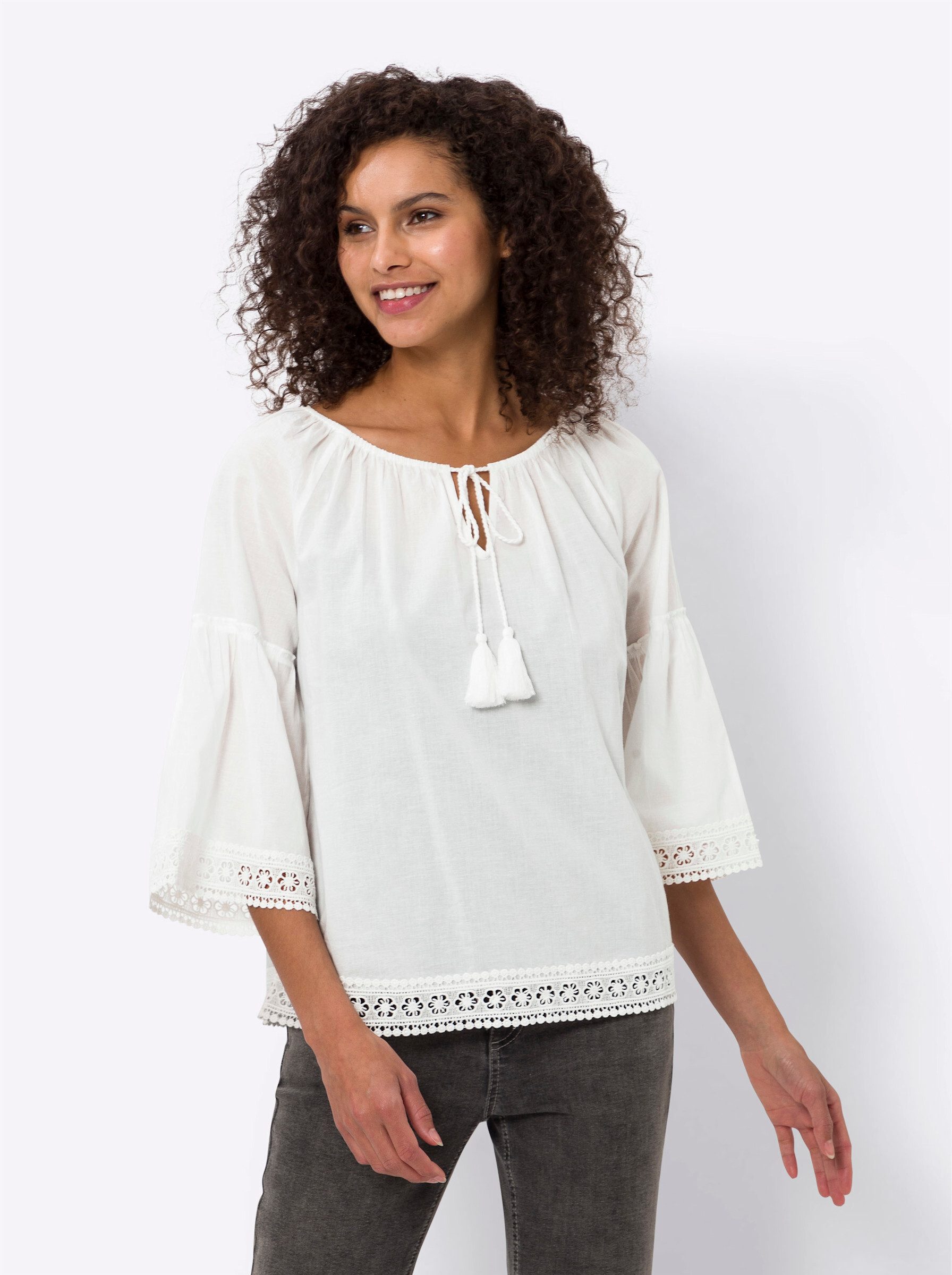 Klassische Bluse Baumwollbluse