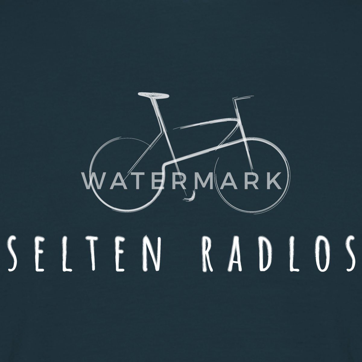 Spreadshirt T-Shirt Fahrrad Geschenk Selten Radlos günstig online kaufen