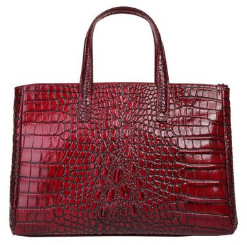 Cluty Henkeltasche, echt Leder, Made in Italy