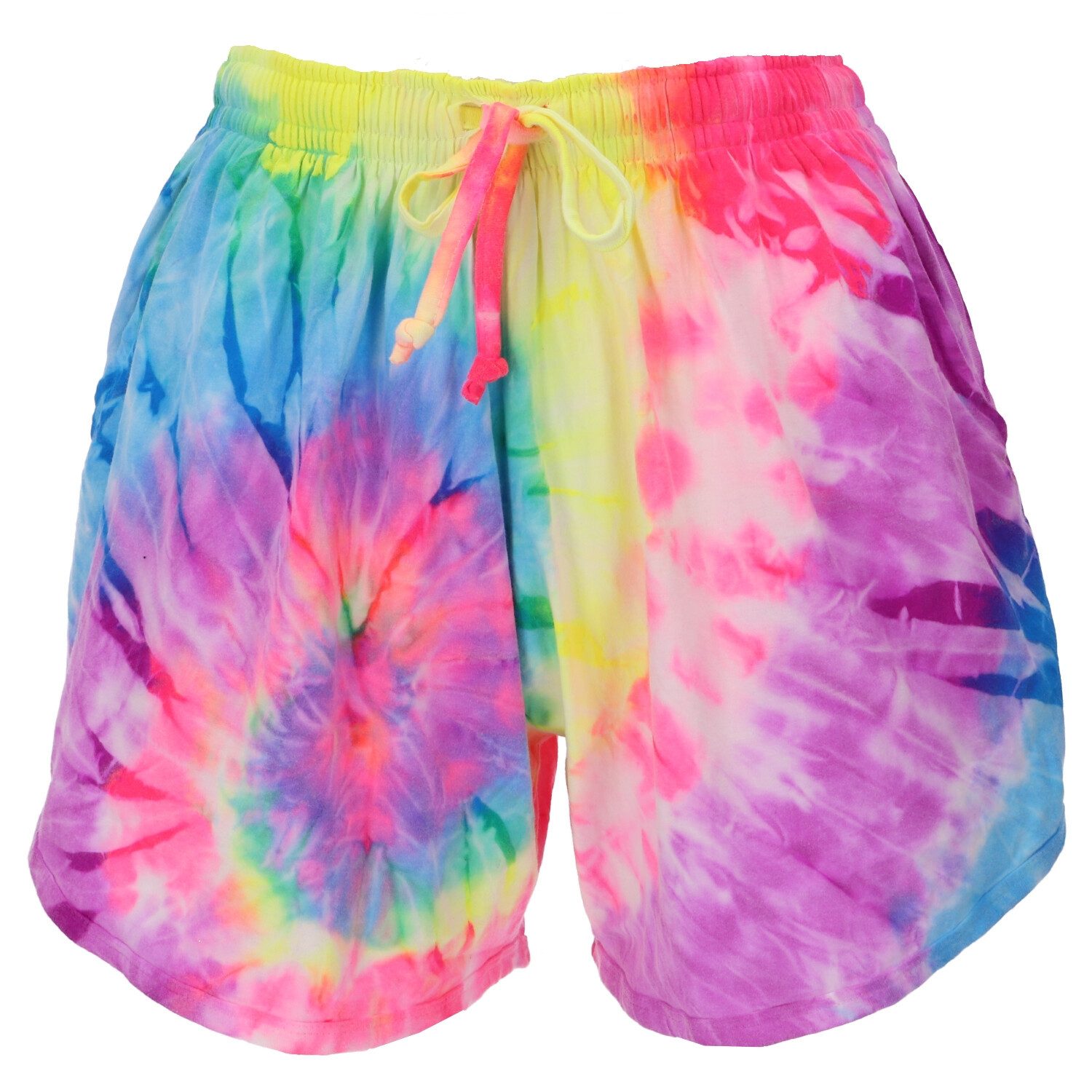 Guru-Shop Hose & Shorts Damen Tie Dye Shorts, kurze Batik Sommerhose,..