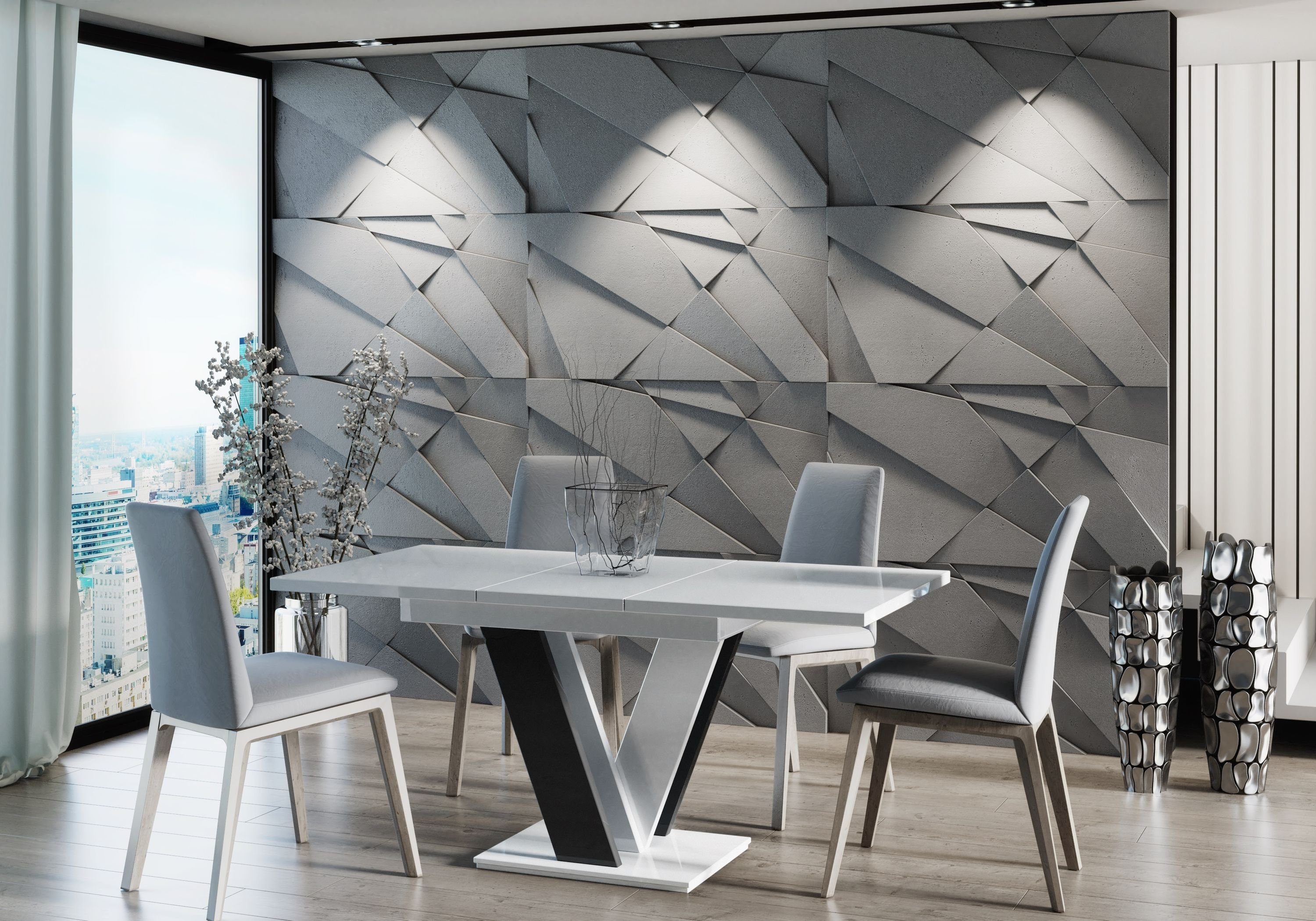 designimpex Esstisch Design PA-555 Tisch ausziehbar günstig online kaufen