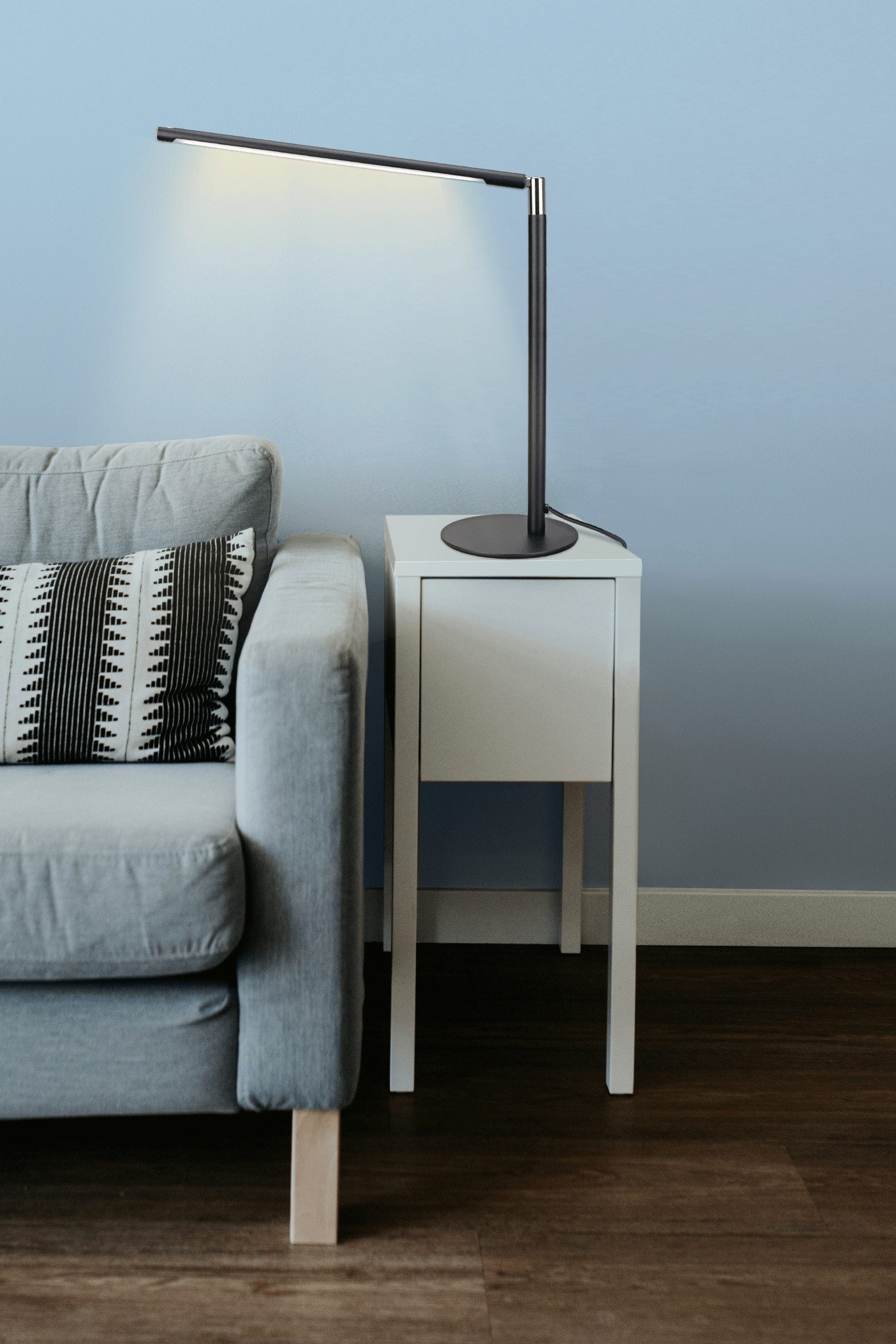 MeLiTec LED Schreibtischlampe LED-Schreibtischleuchte T186-2 schwarz mit Ch günstig online kaufen