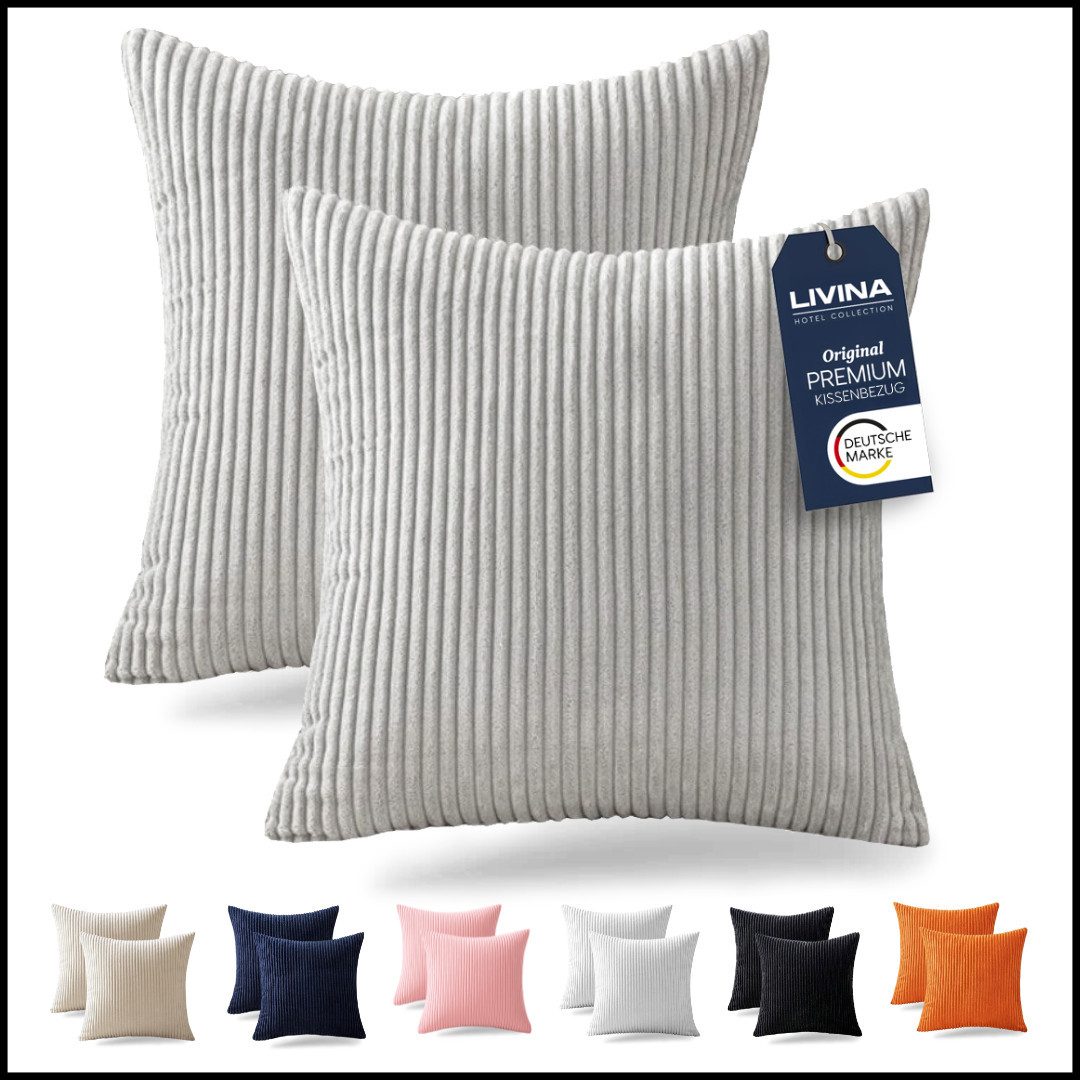 LIVINA HOME Kissenbezug Premium Kissenbezüge, Dekokissen Couchkissen Sofaki günstig online kaufen
