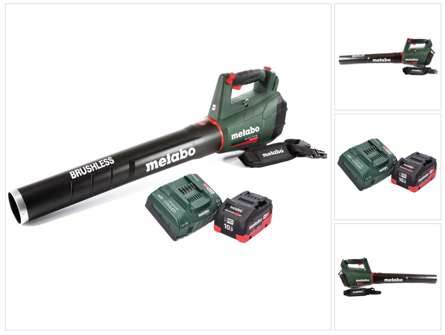 metabo Akku-Laubbläser LB 18 LTX BL Akku Laubbläser 18 V Brushless + 1x Akku 10,0 Ah + Ladeg