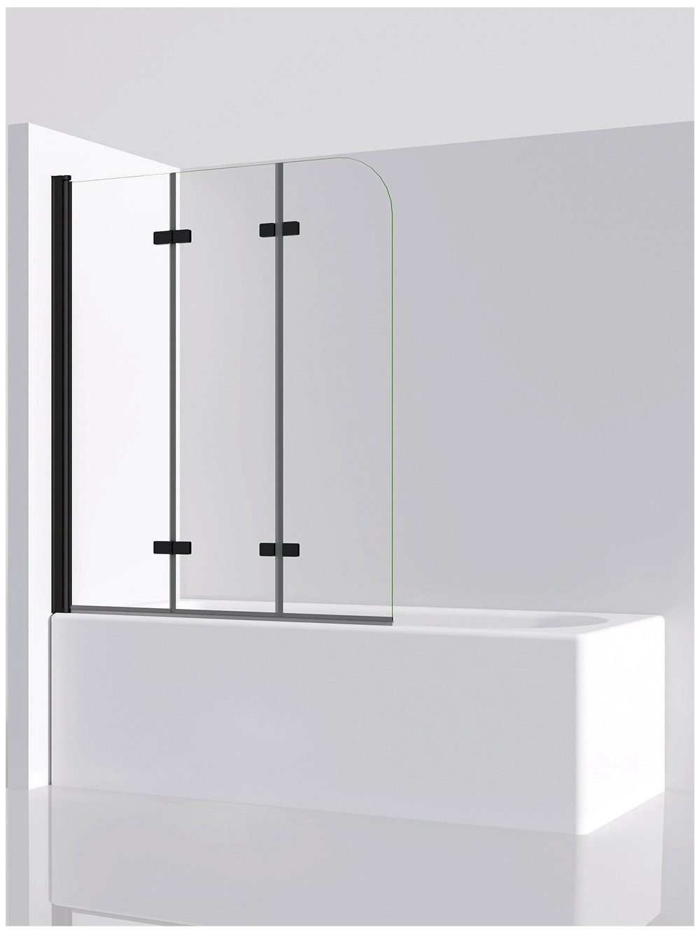 IMPTS Badewannenaufsatz Duschwand für Badewanne 3-teilig Badewannenaufsatz, günstig online kaufen