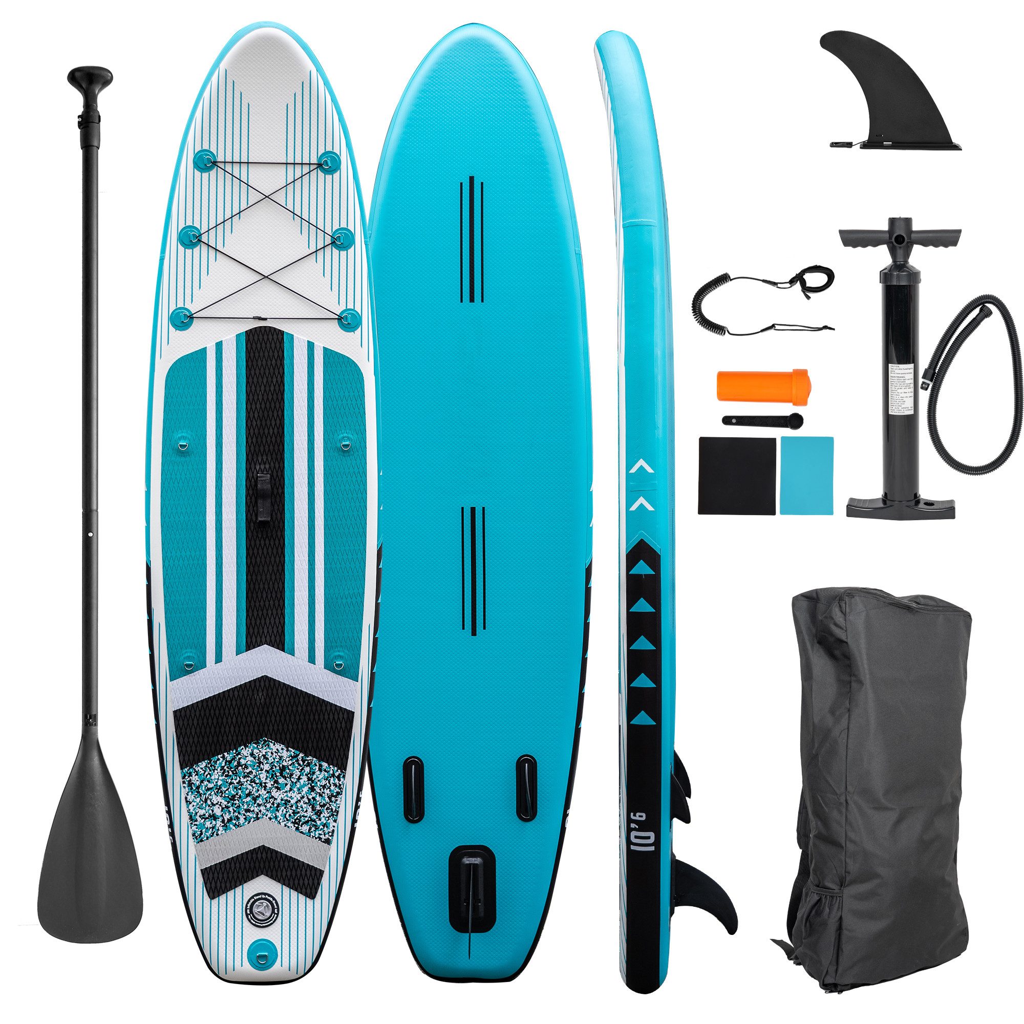 e4fun SUP-Board Stand Up Paddle Board, 320 x 81 x 15 cm, aufblasbar, div. Farben, (1 tlg)