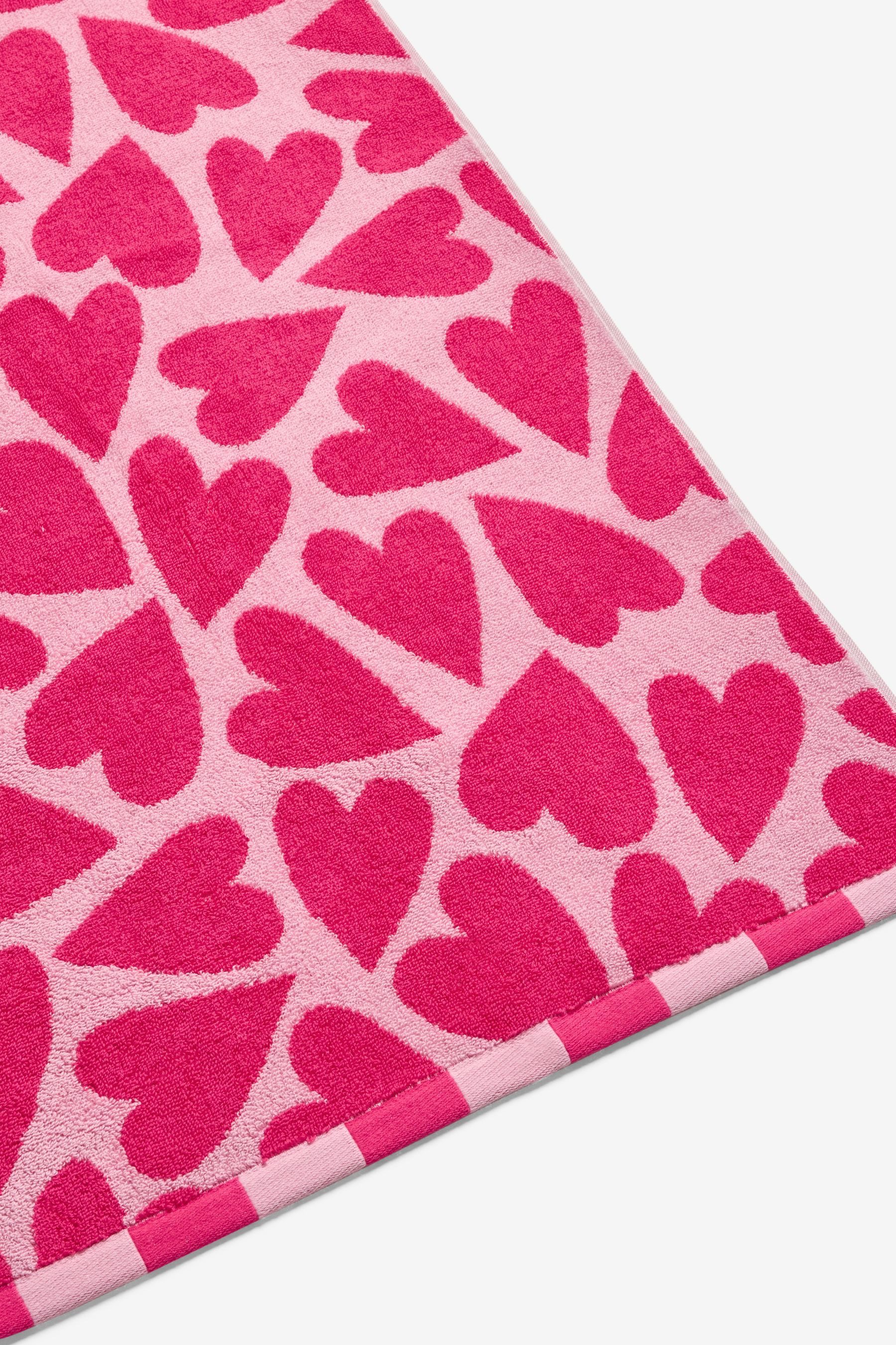 Next Handtuch Handtuch aus 100 % Baumwolle Herzprint, (1-St) günstig online kaufen