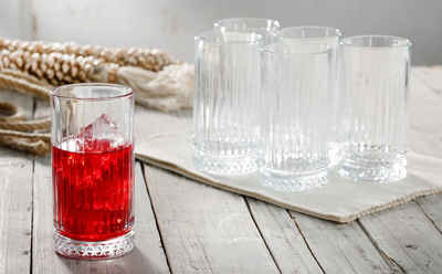 Guido Maria Kretschmer Home&Living Longdrinkglas Joki, Glas, nostalgisch, Made in Europe, 6-teilig