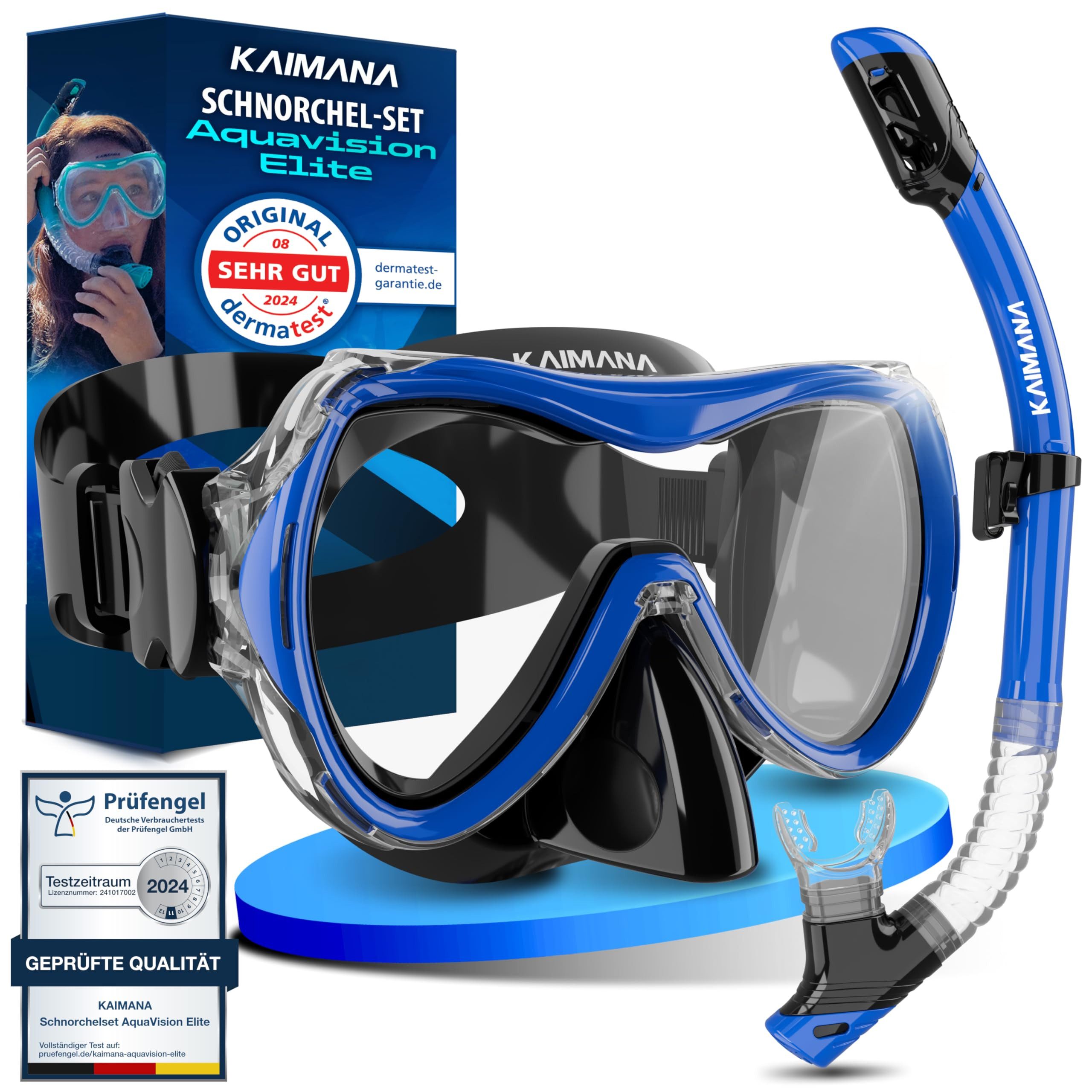 KAIMANA Tauchermaske AquaVision Elite Schnorchelset für Erwachsene inkl. Tr günstig online kaufen