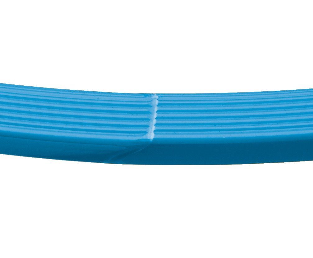 BAY-Sports Hula-Hoop-Reifen Gymnastikreifen 50 Kunststoff für Qualität robuste Rillen, splitterfrei), (Bruchfest BLAU, griffig Freizeit mit Reifen cm und Stabiler Sport schwere und