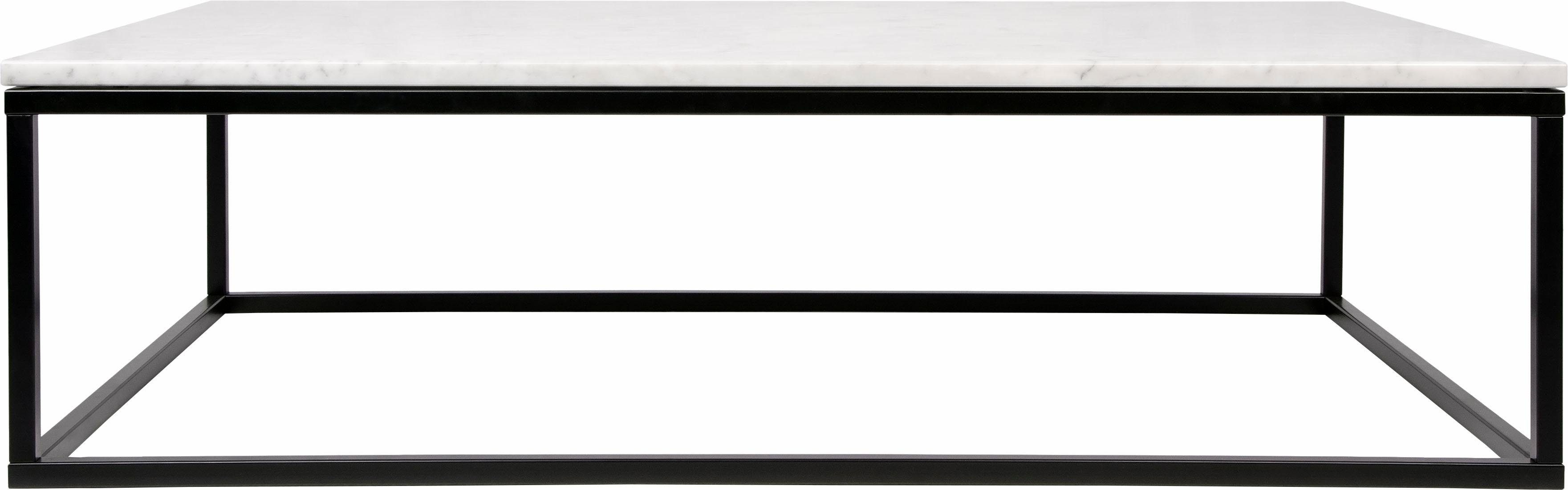 TemaHome Couchtisch Prarie, mit Marmor Tischplatte, unterschiedliche Farbvarianten, Breite 120 cm weiß