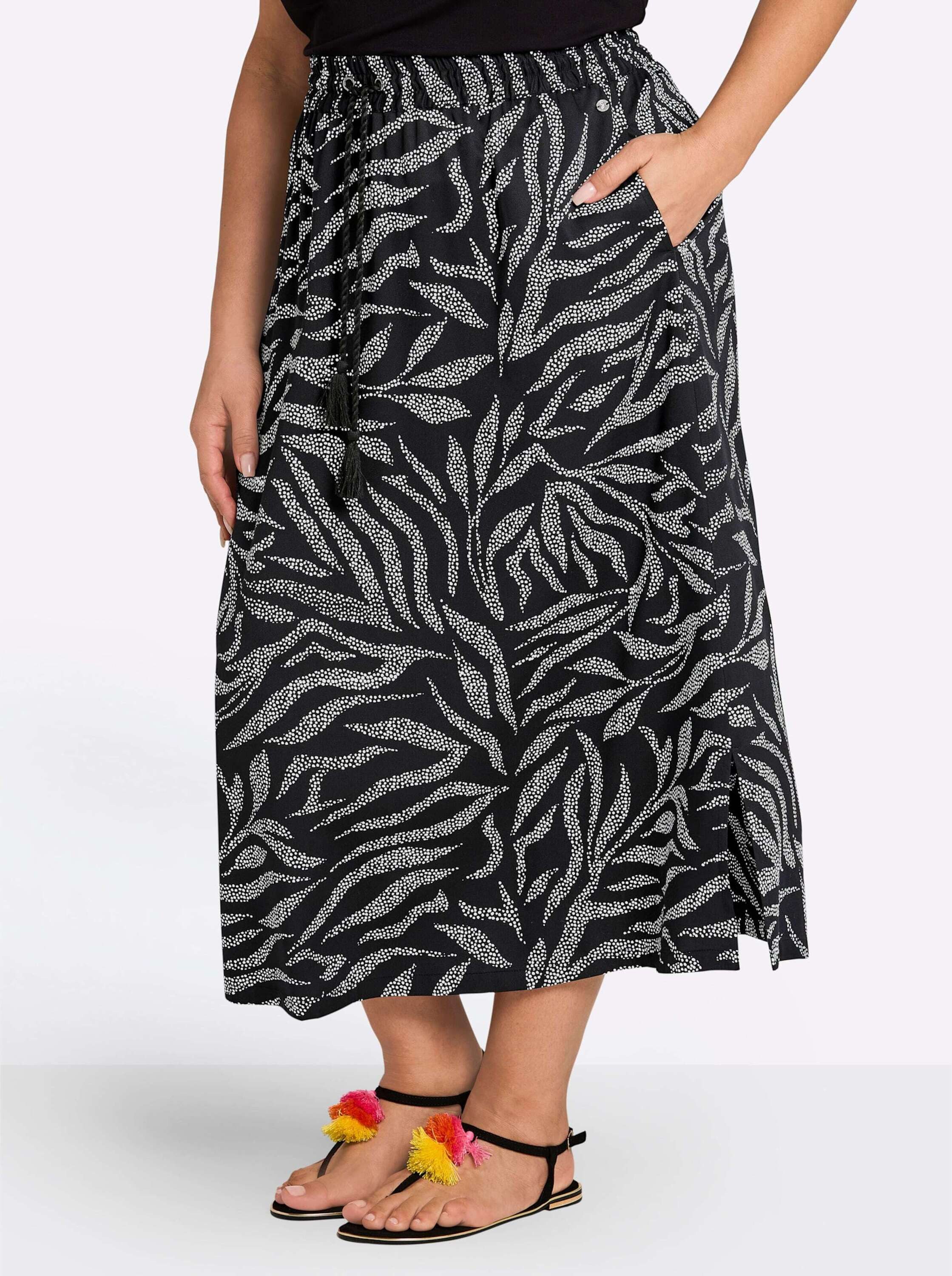 Sheego A-Linien-Rock Webrock .