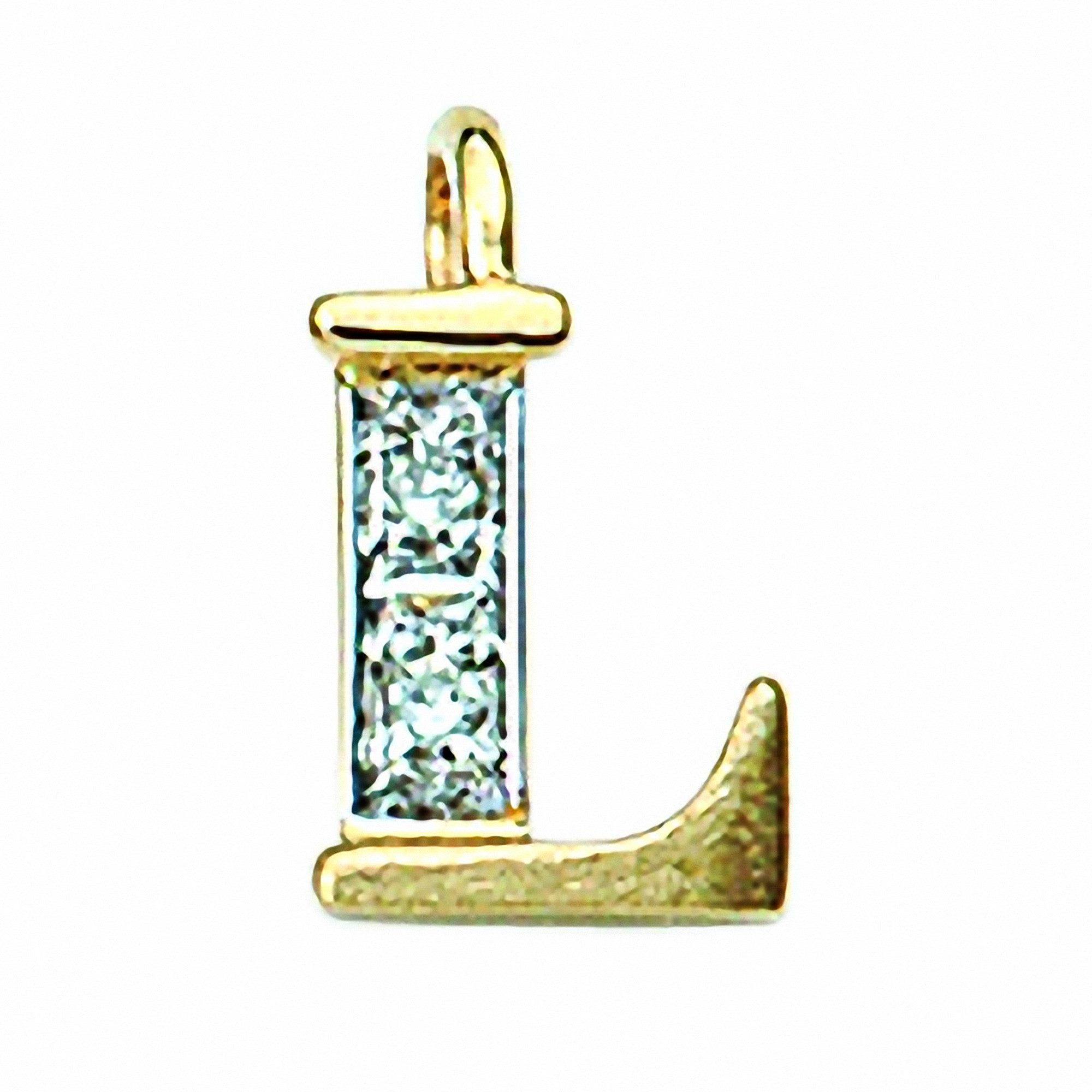 Adelia´s Buchstabenanhänger Damen & Herren 585 Gold Buchstabenanhänger L mit Diamant, mit Diamant Goldschmuck für Damen & Herren