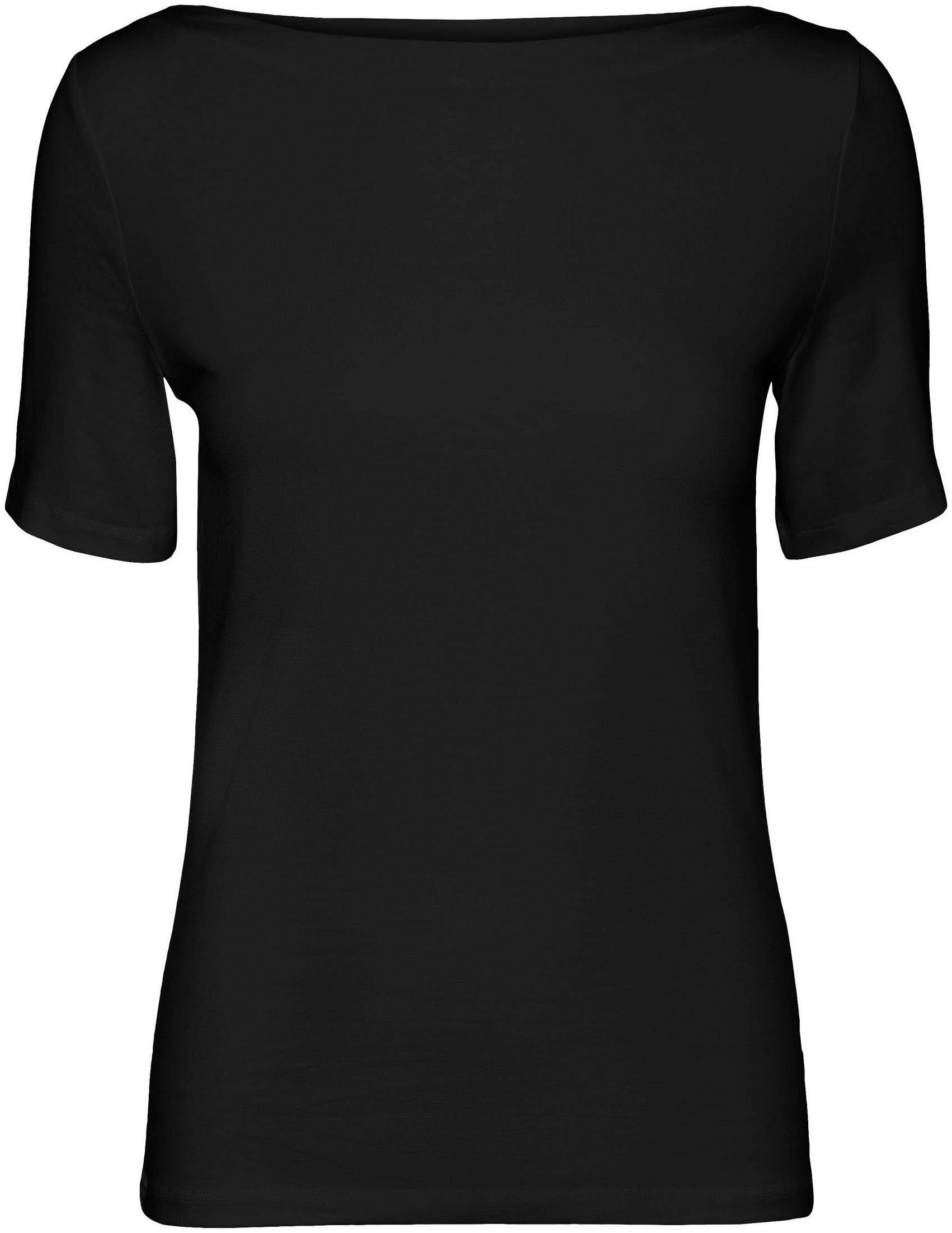 S/S Vero VMPANDA NOOS Black Moda Kurzarmshirt TOP MODAL