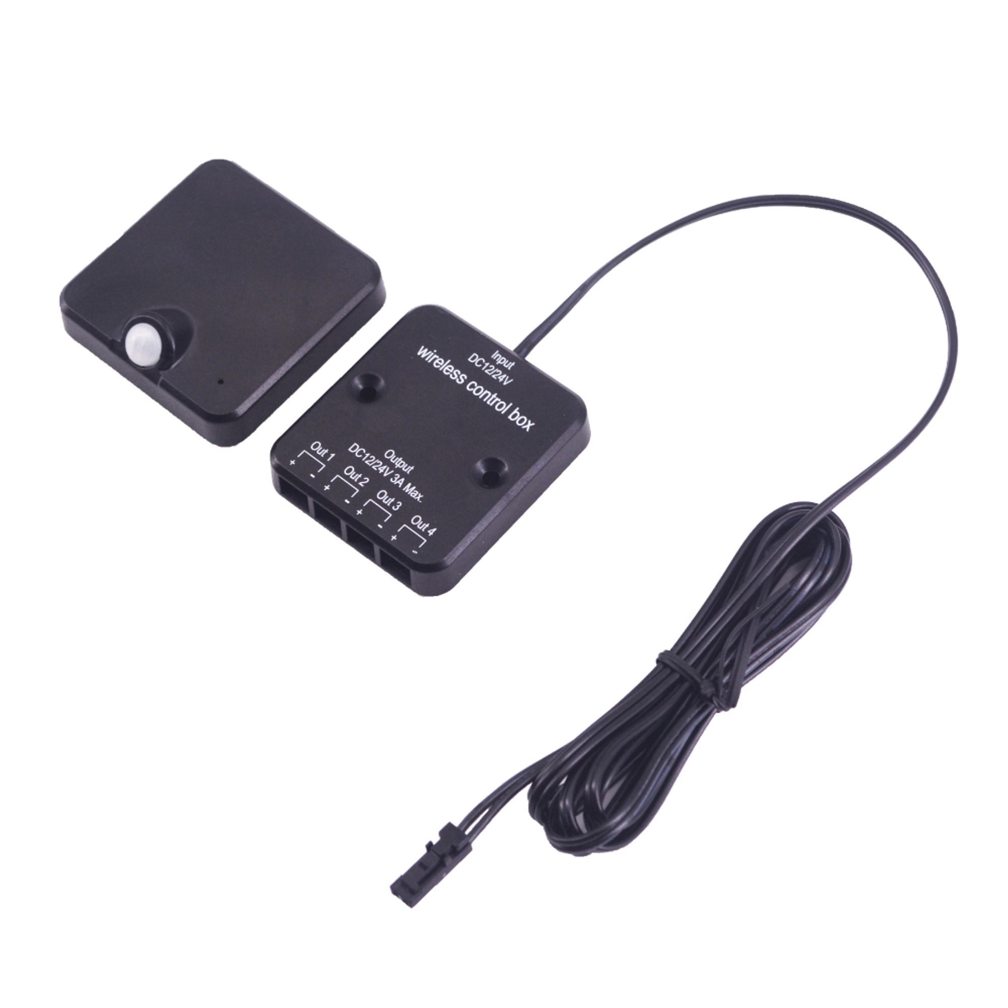 kalb Bewegungsmelder PIR drahtlos Fernbedienung 12/24VDC f. LED Beleuchtung Wandtaster