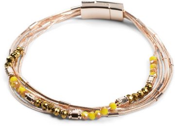 styleBREAKER Armband (1-tlg), Armband mit feinen Ketten und Perlen