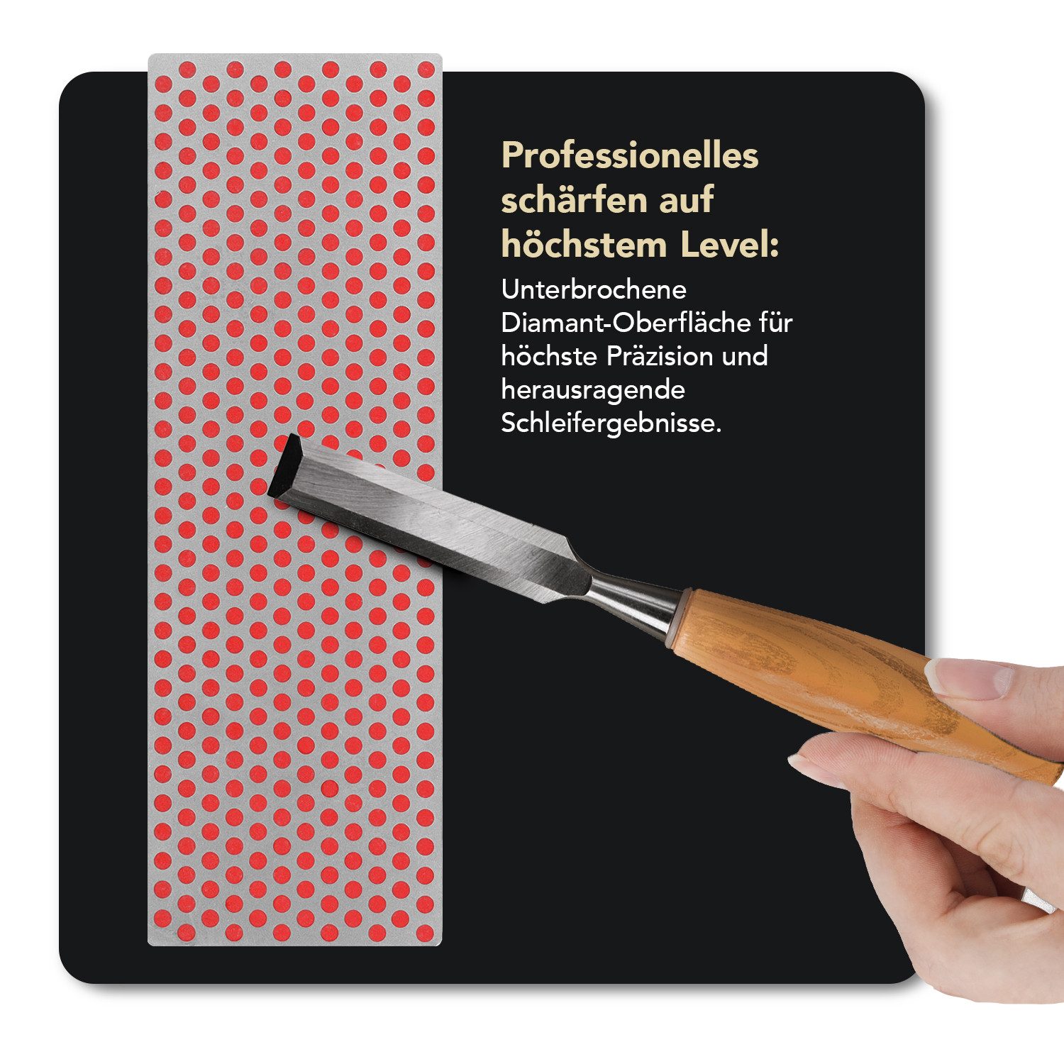 DMT Schleifstein Diamond Whetstone™ Diamant Wetzsteine in Holzbox 6" 3er Set, W6EFC, Banksteine in Profiqualität, Made in USA