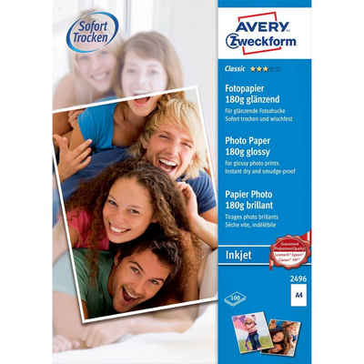 Avery Zweckform Fotopapier Avery Zweckform Classic Inkjet Fotopapier, Glänzend