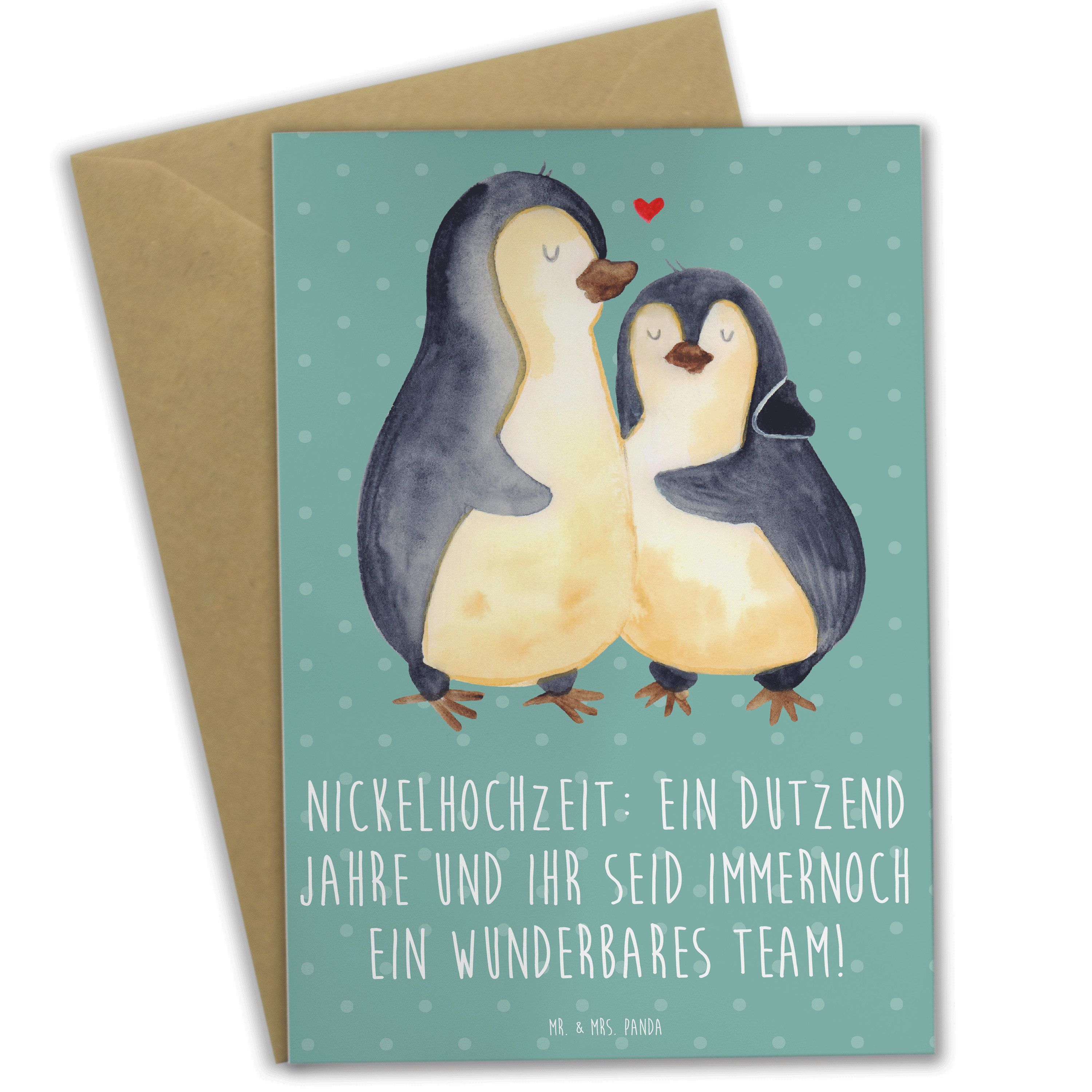 Grußkarte 12. Hochzeitstag Nickelhochzeit - Meeresbrise - Geschenk, Liebesspruc