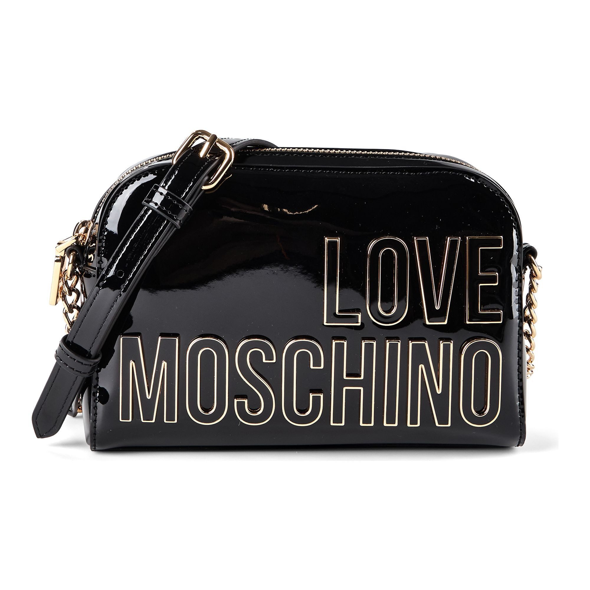 LOVE MOSCHINO Umhängetasche Enameled Logo, Polyurethan