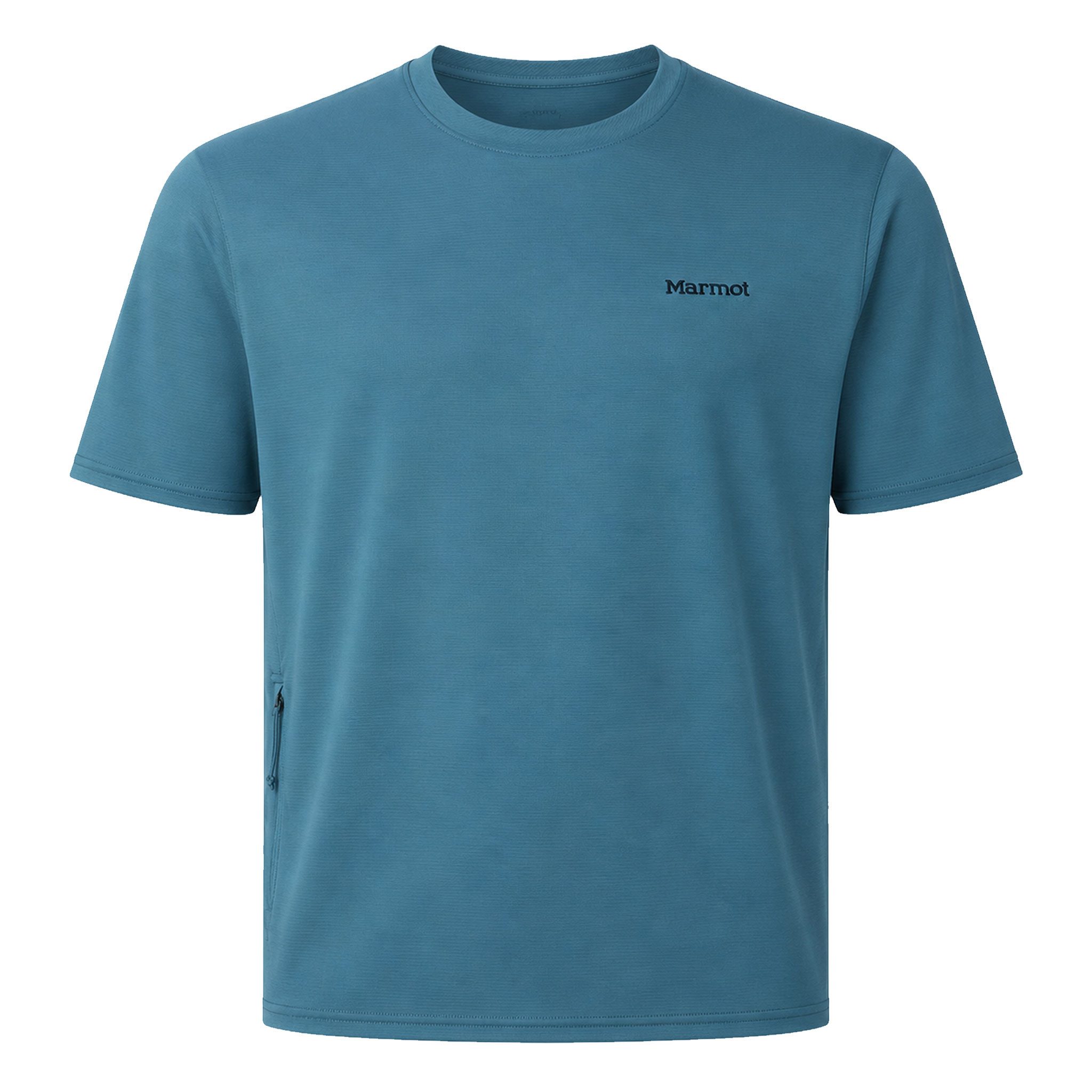 Marmot Funktionsshirt AirExchange UPF 50 Crew Short-Sleeve mit versteckter Reißverschlusstasche