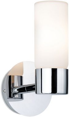 Paulmann LED Wandleuchte Eleon, ohne Leuchtmittel, G9, IP44, max. 33W G9, Chrom/Satin, 230V, Metall/Glas