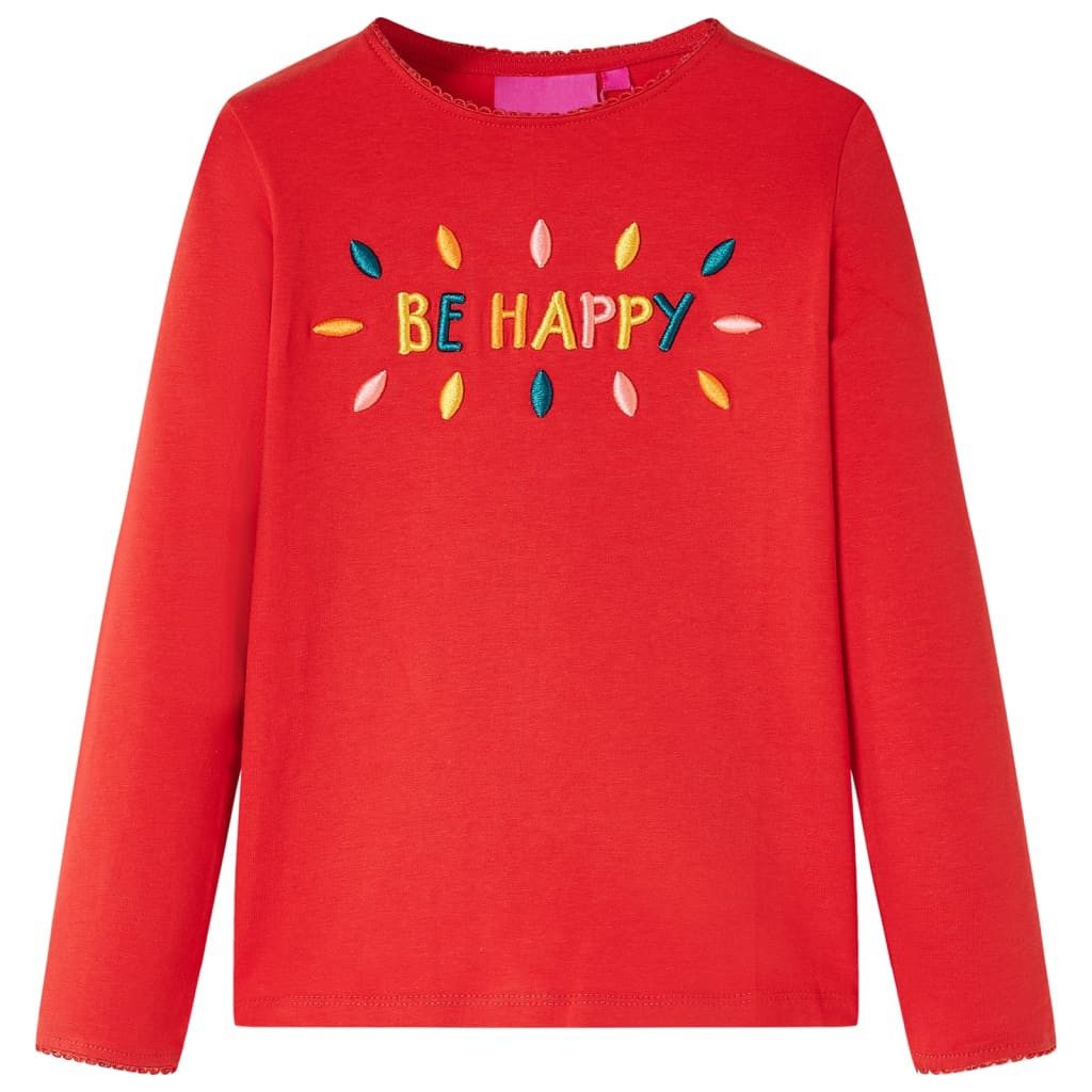 Langarmshirt Kinder-Langarmshirt Rot 128