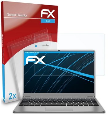 atFoliX Schutzfolie Displayschutz für Teclast F7 Plus 3, (2 Folien), Ultraklar und hartbeschichtet