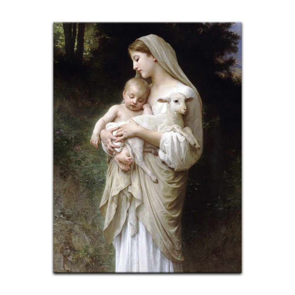 Bilderdepot24 Leinwandbild Alte Meister - William-Adolphe Bouguereau - Die Unschuld, Menschen