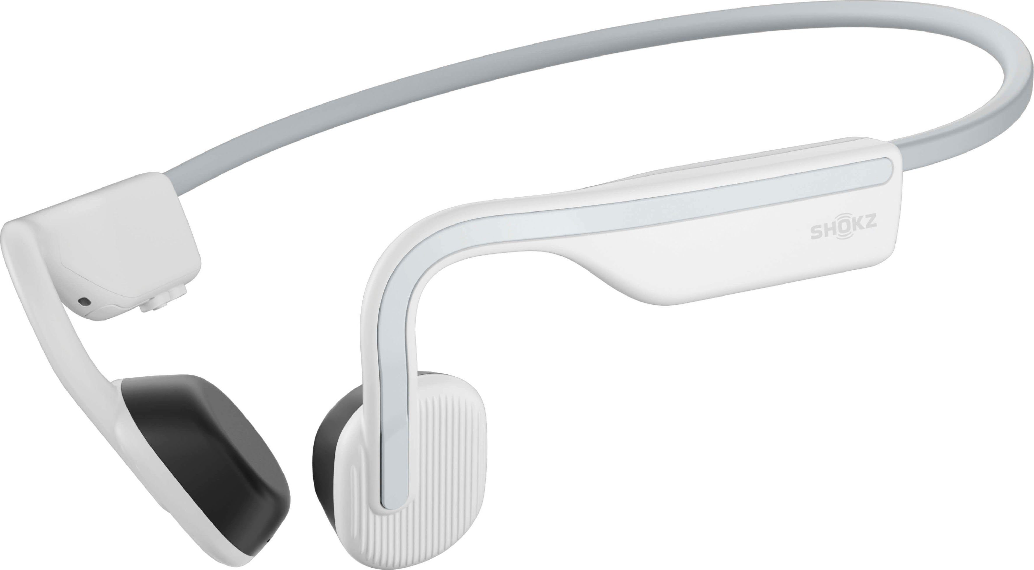 Shokz OpenMove Sport-Kopfhörer (Freisprechfunktion, Noise-Cancelling, A2DP Bluetooth, AVRCP Bluetooth, Bluetooth, HFP, HSP, Wireless) weiß