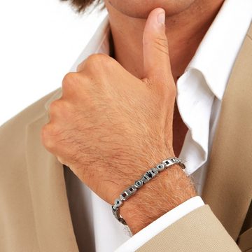 MASERATI Armband Bracelet IP BLU CRYSTALS Herren 100% Edelstahl (1-tlg)