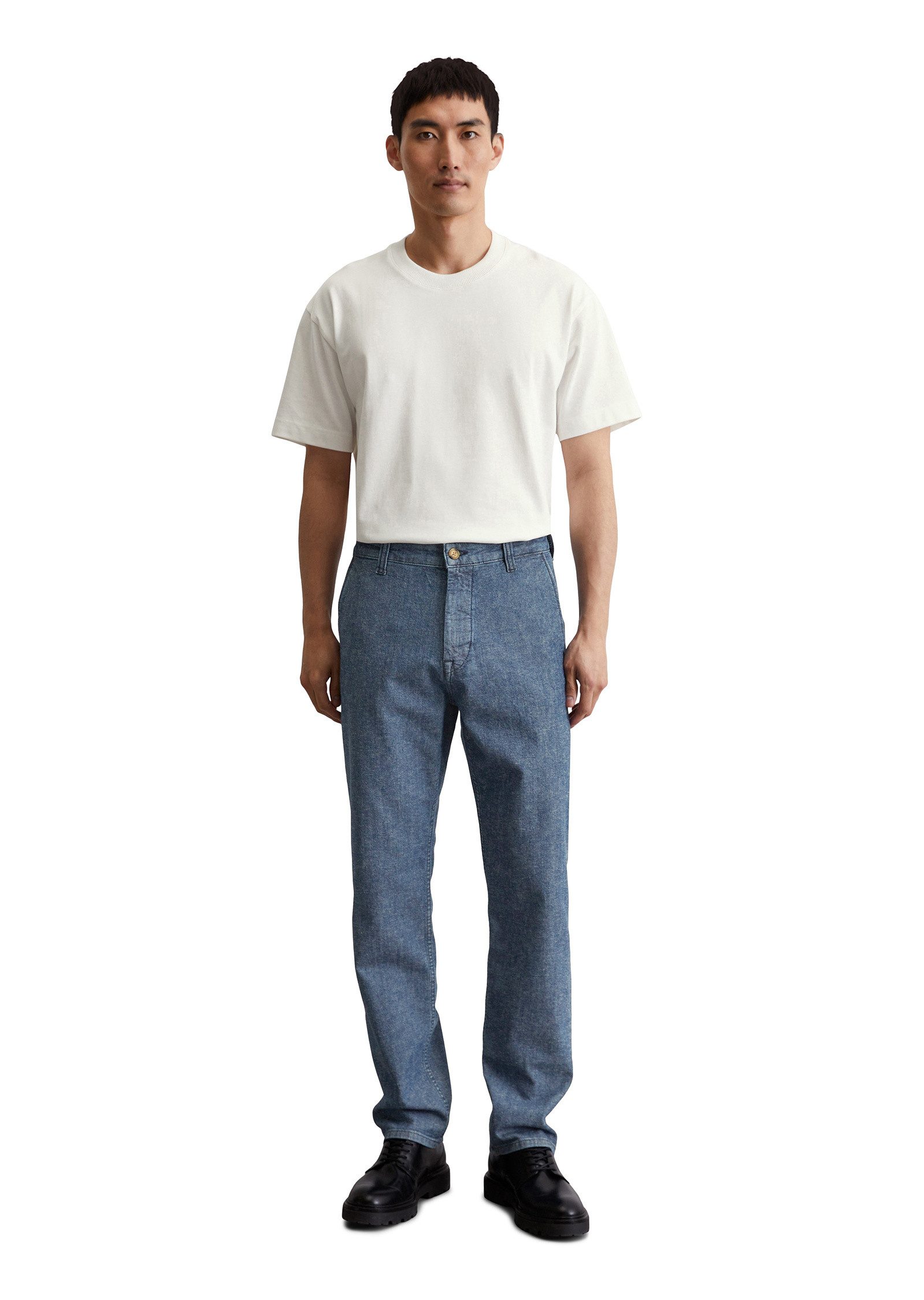 Marc O'Polo Regular-fit-Jeans aus elastischem Bio-Baumwoll-Hanf-Mix