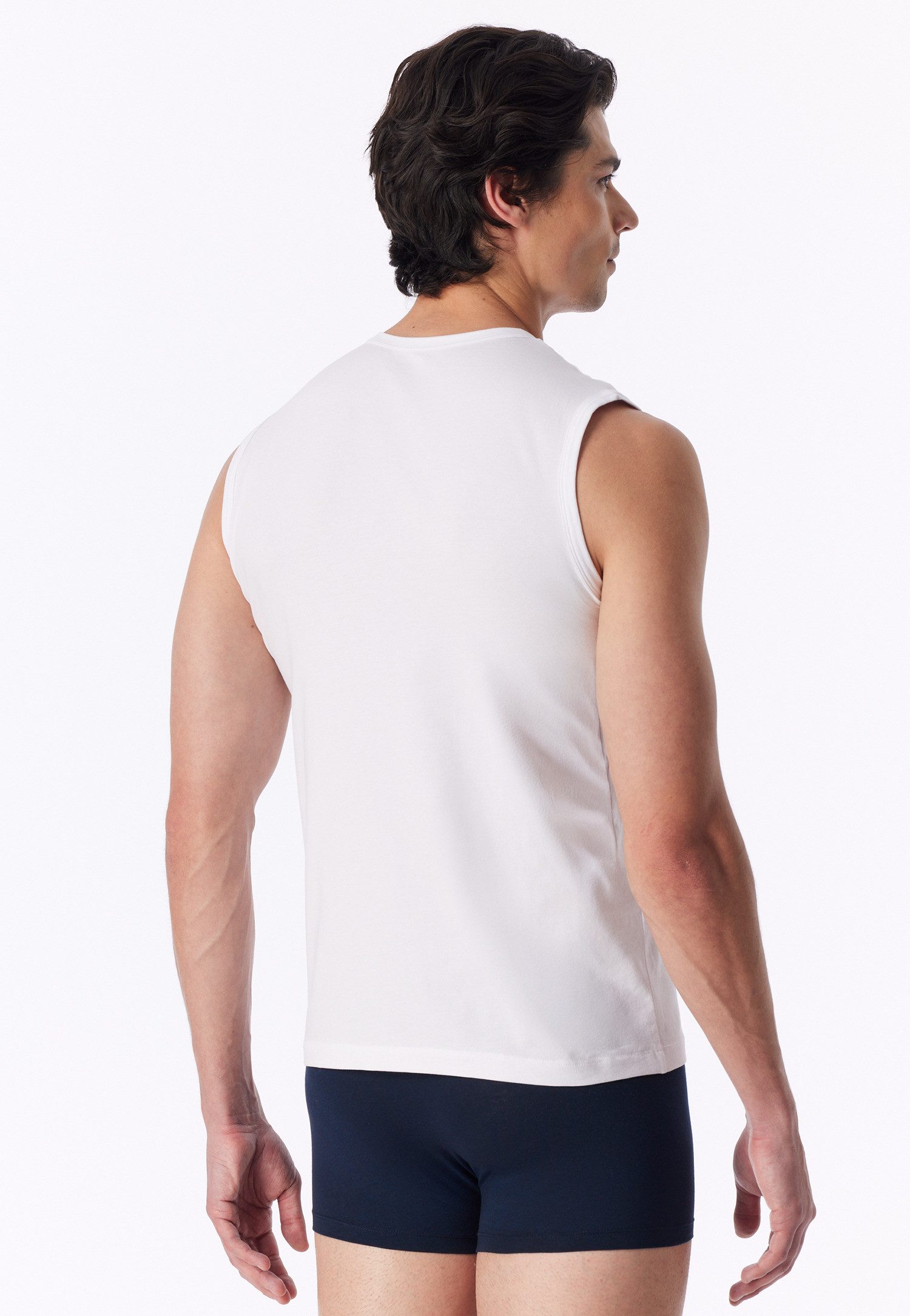 uncover by SCHIESSER Tanktop Uncover Cotton (2er Pack) Cotton-Mix, elastisch, breite Träger, Doppelpack – Bild 4 von 5