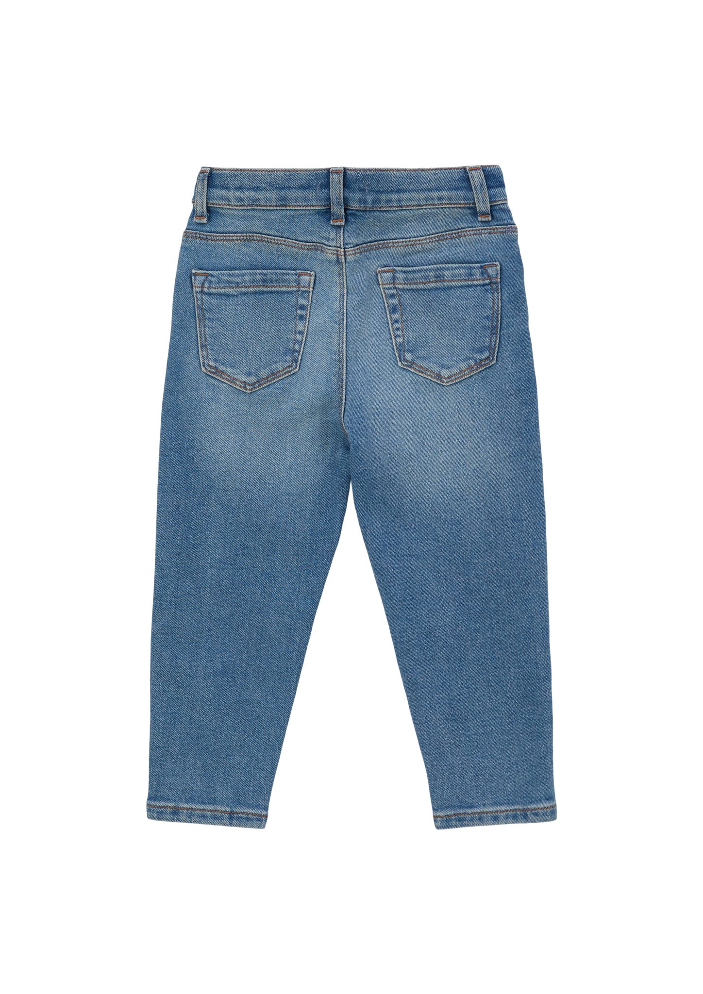 / Stoffhose Kontrastnähte Mom Tapered Fit Waschung, Rise Ankle-Jeans Relaxed Leg / s.Oliver High /