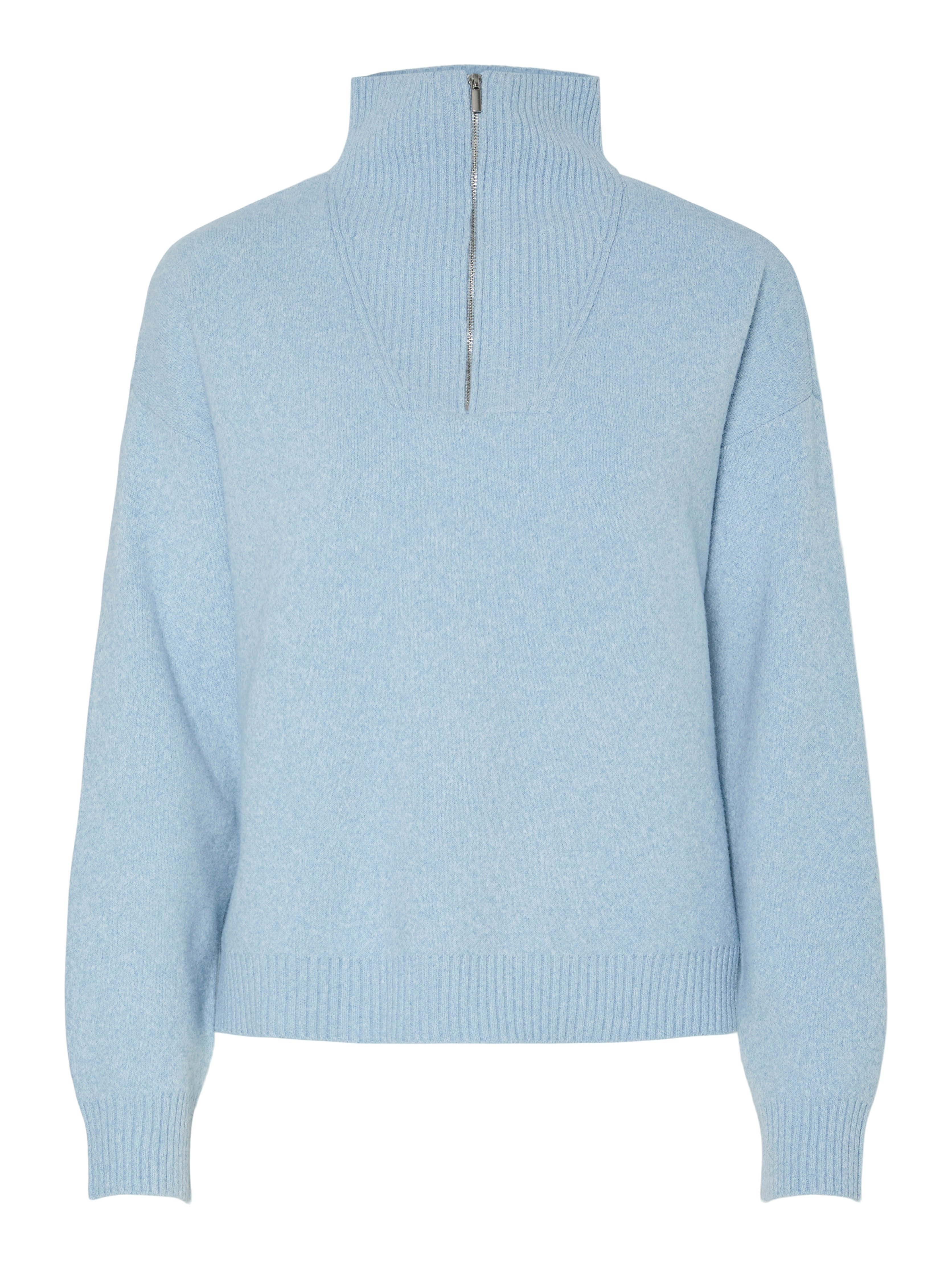 pieces Troyer PCOREE LS HALF ZIP KNIT PWP BC günstig online kaufen