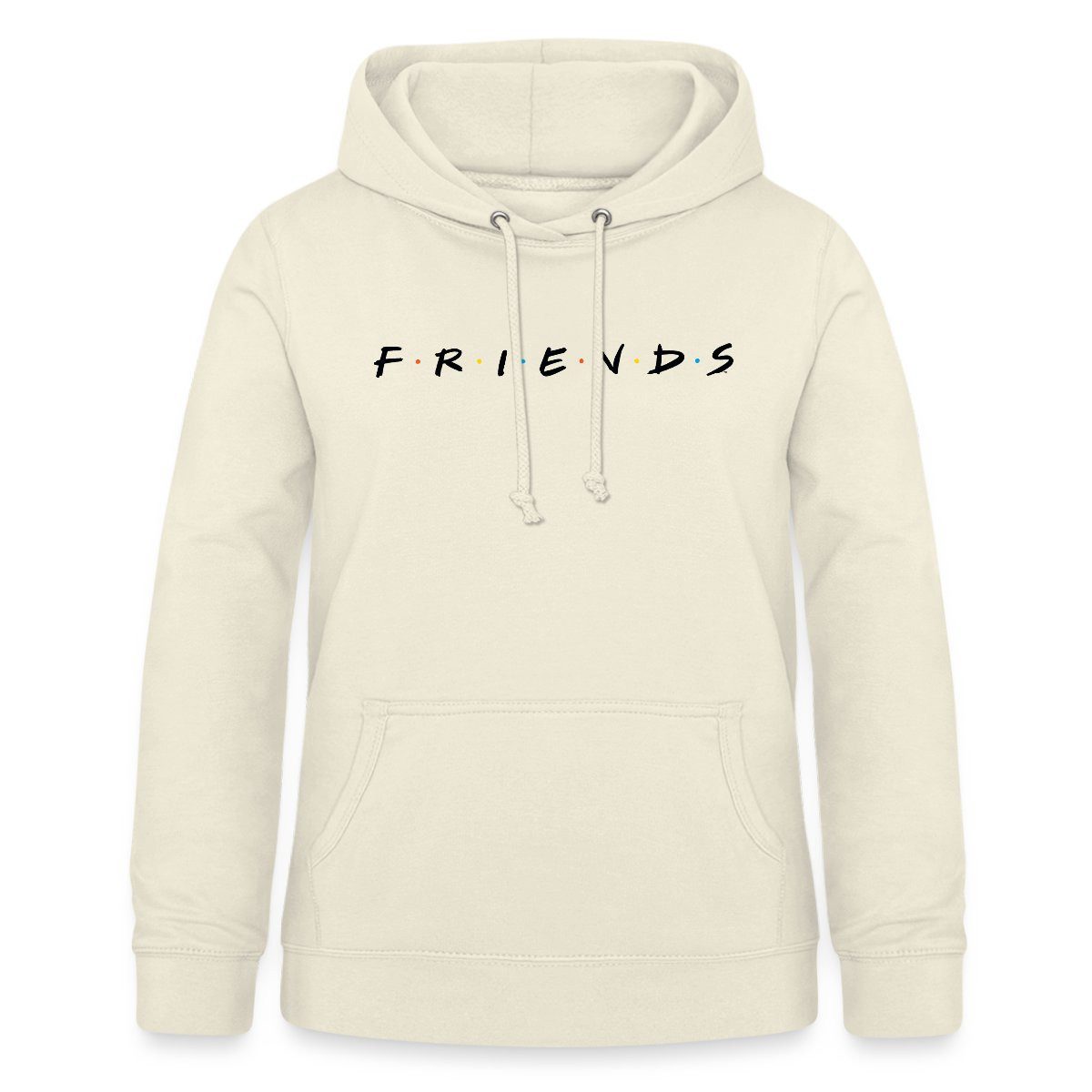 Spreadshirt Hoodie Friends Logo Schwarz Damen Hoodie (1-tlg) günstig online kaufen