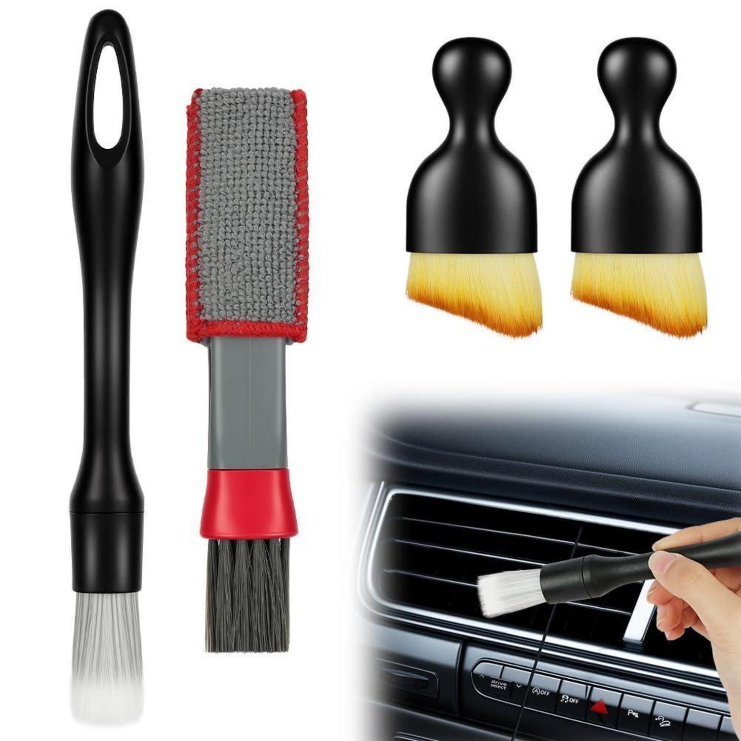 LuxusKollektion Reinigungsbürsten-Set Auto Detailingbürste 5er Set, (5-tlg)