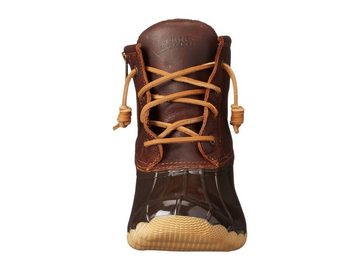 Sperry Stiefel Saltwater TAN gefüttert wasserdicht Schnürung Reißverschluß Schnürstiefelette wasserdicht, aus echtem Leder