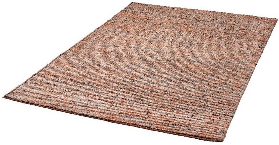 Wollteppich Magali, Dekowe, rechteckig, Höhe: 17 mm, Handweb Teppich, reine  Wolle, handgewebt, meliert