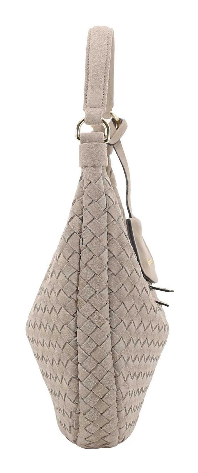 Abro Schultertasche Hobo Bag Nana Mini, aus echtem Rindsleder