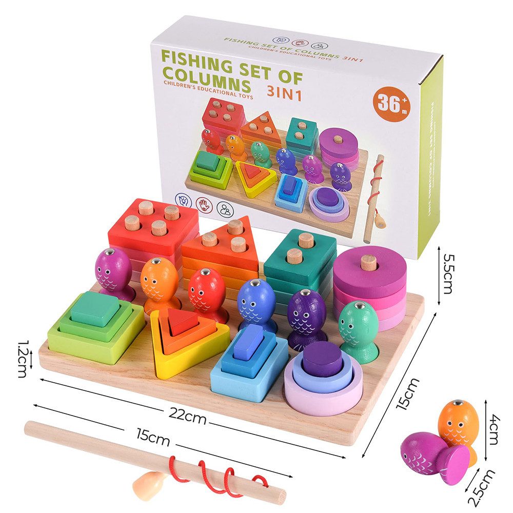 CLTYQ Lernspielzeug Angelspiel ab 3 Jahre günstig online kaufen
