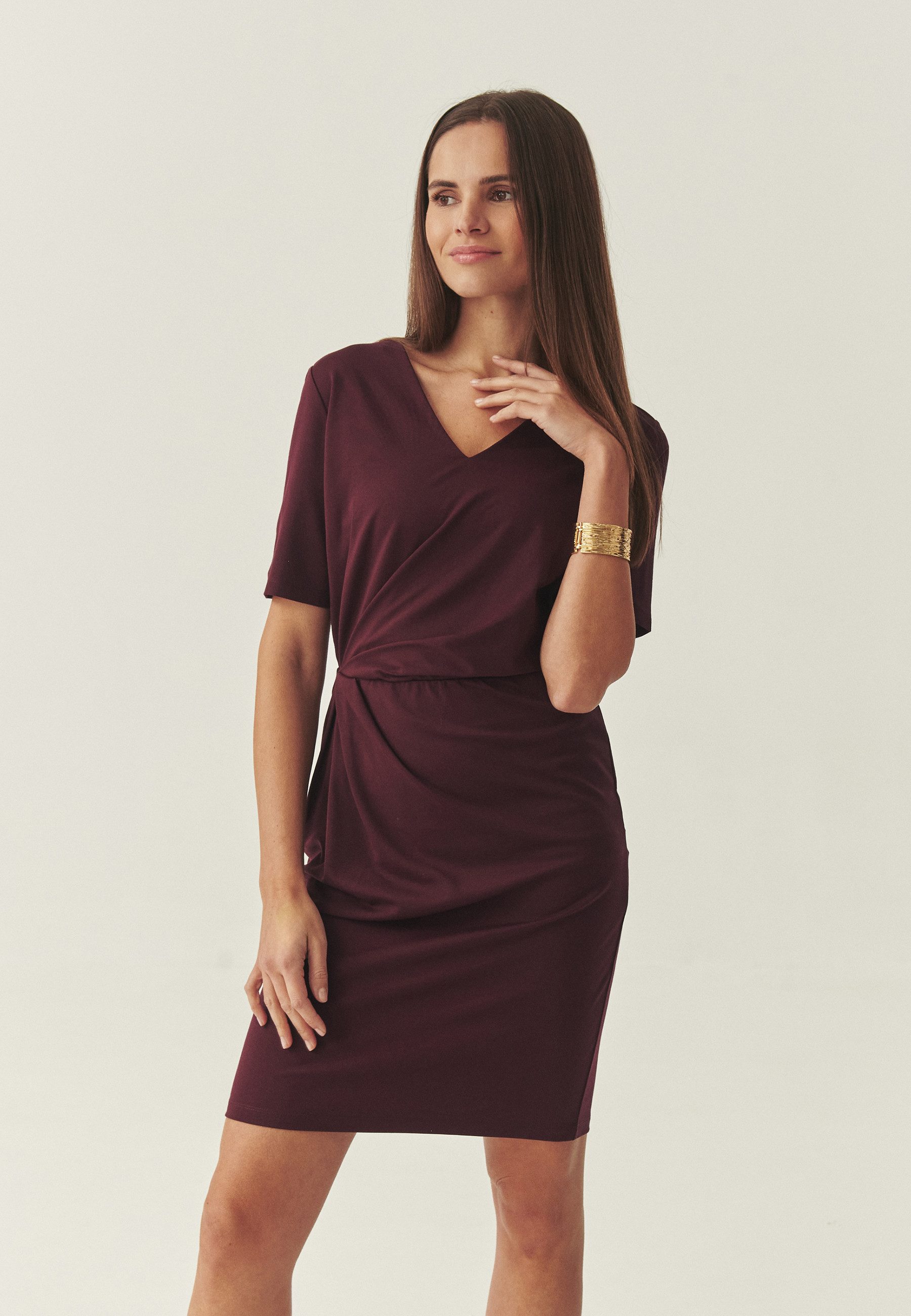 TATUUM Jerseykleid Strickkleid Mit Volants - Reti
