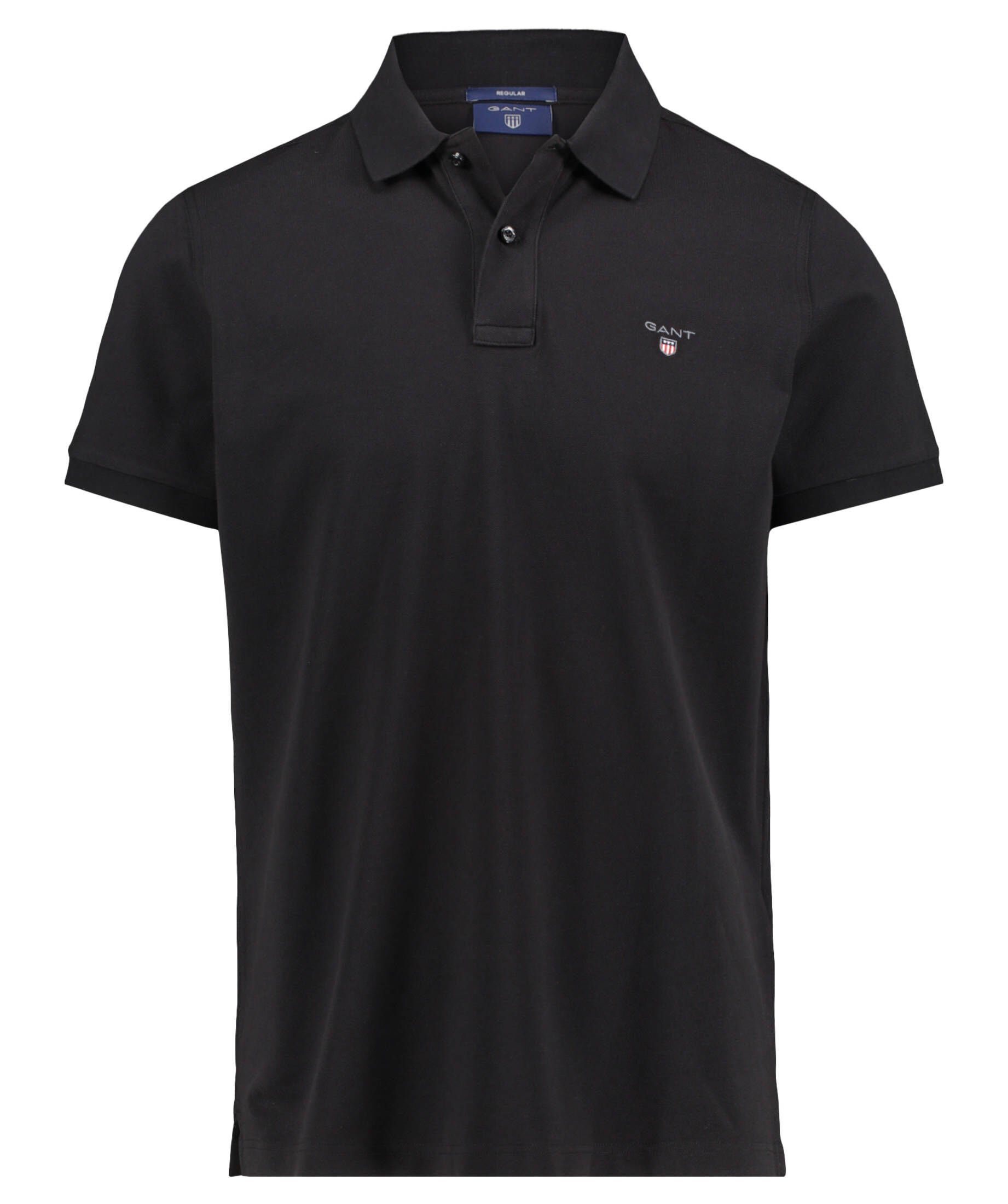 Gant Poloshirt Herren Poloshirt PIQUE Regular Fit (1-tlg) schwarz (15)