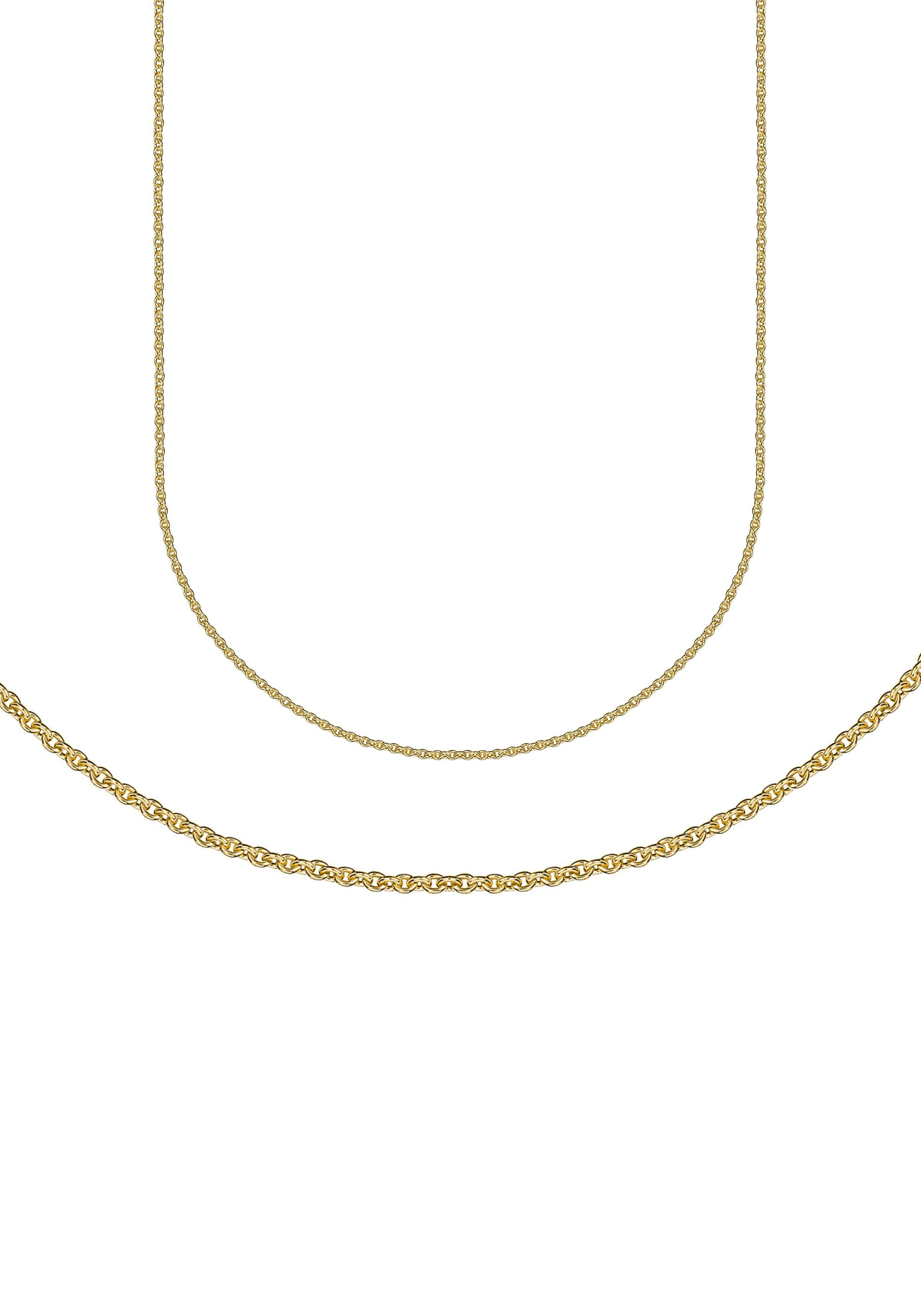 Firetti Goldkette Schmuck Geschenk Gold 333 Rundankerkette, ca. 1,1 mm breit, Made in Germany