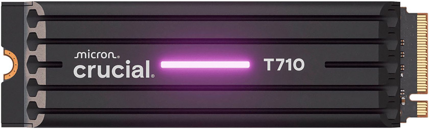 Crucial T710 1TB Heatsink interne SSD (1 TB) 14900 MB/S Lesegeschwindigkeit, 13700 MB/S Schreibgeschwindigkeit, mit Heatsink