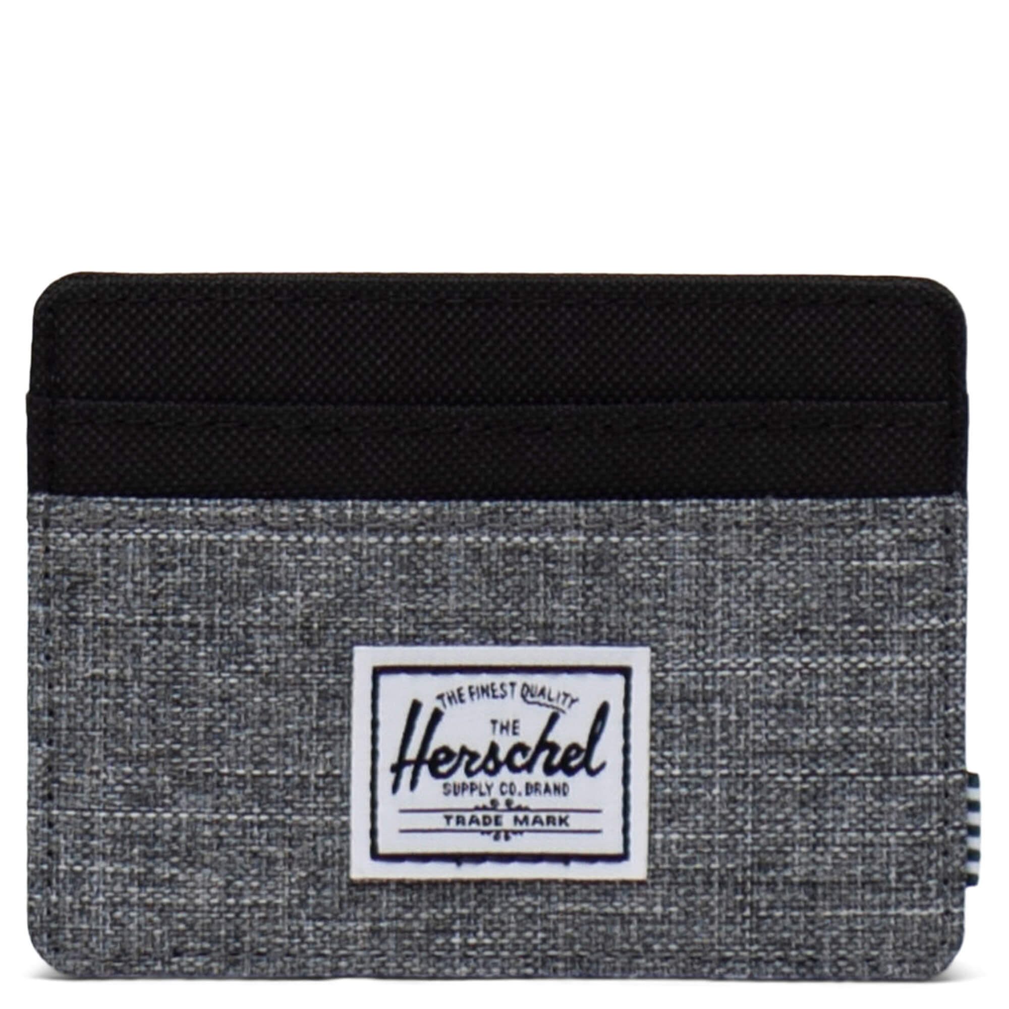 Herschel Kartenetui Charlie - Kreditkartenetui 4cc 10 cm RFID (raven crosshatch)