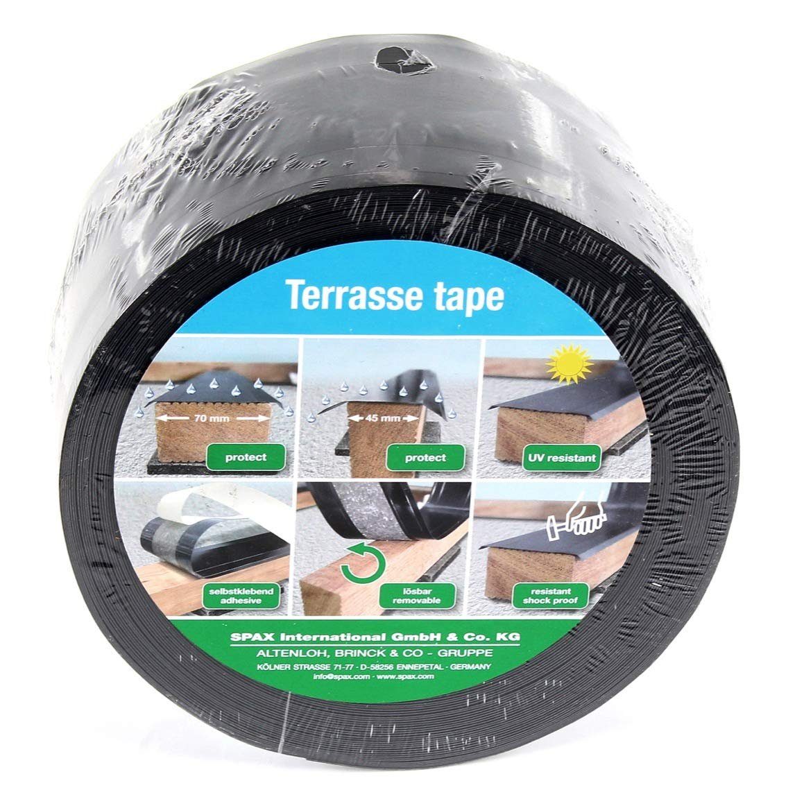 SPAX Terrassenplatte, Terrasse-Tape 30m/87mm
